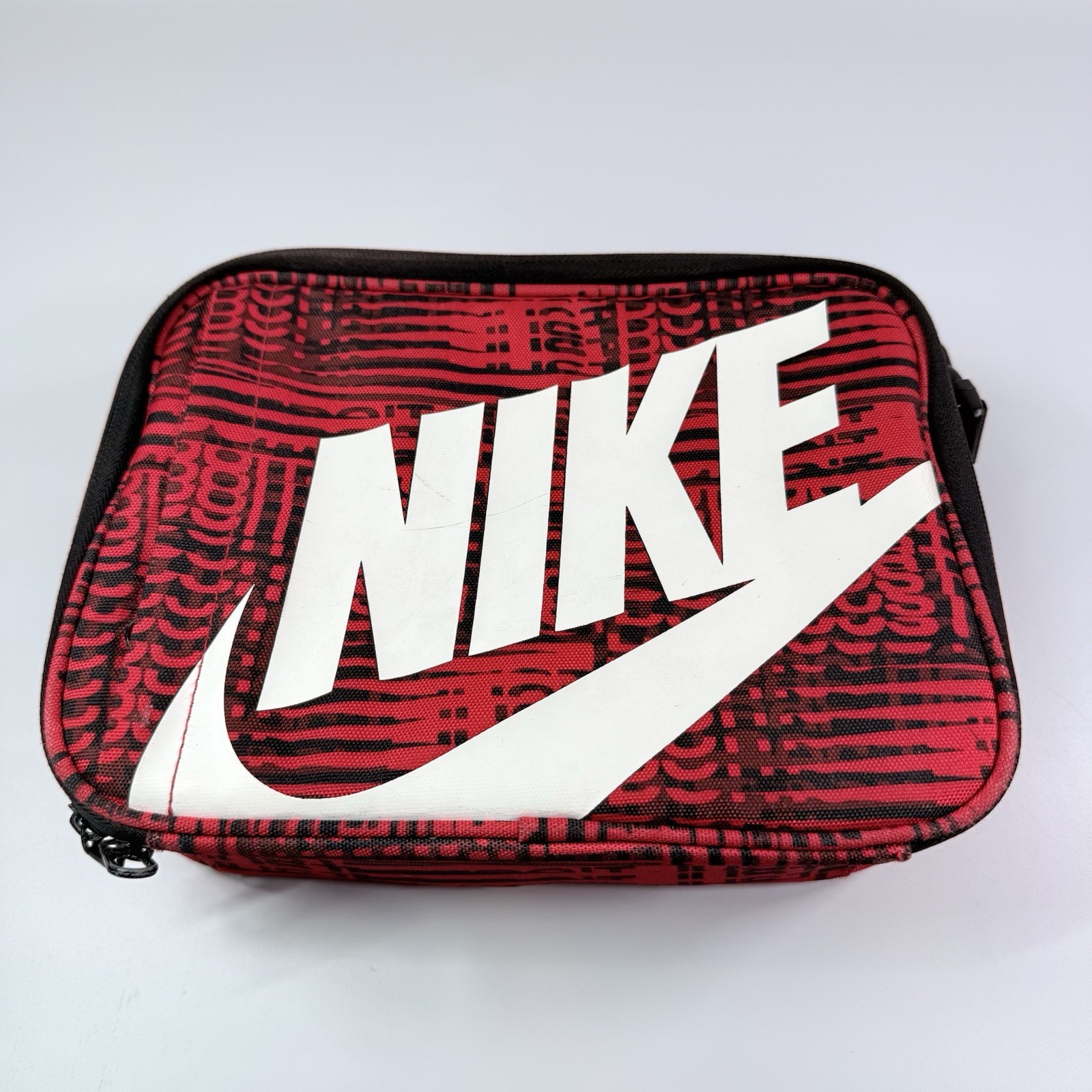 Nike Futura Fuel Pack Insulated Lunch Box Red Black Strap Handle Preowned