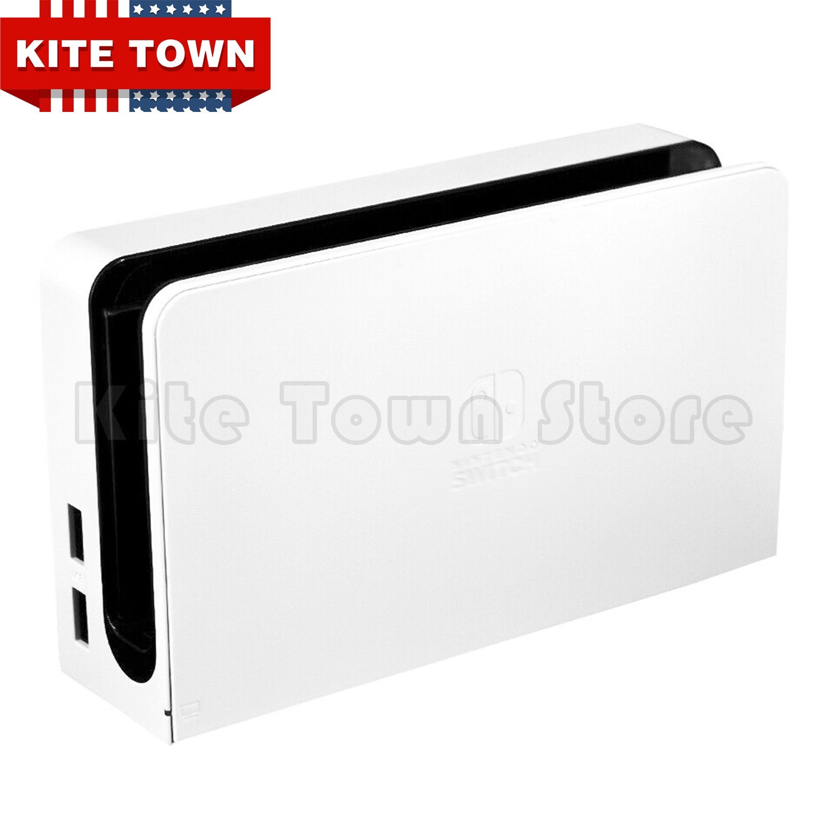 White Dock Station & Power Supply & HDMI Cable Set For Nintendo Switch OLED