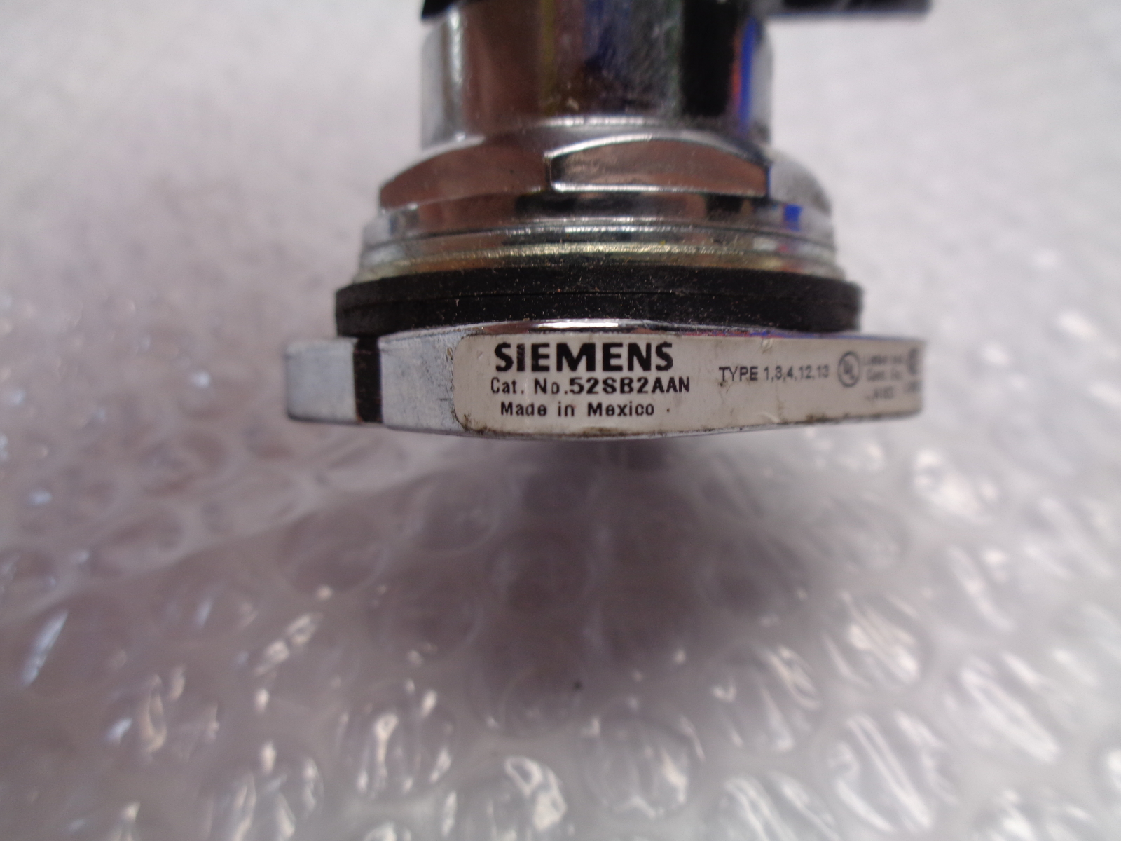 SIEMENS 52SB2AAN SELECTOR SWITCH NSNP
