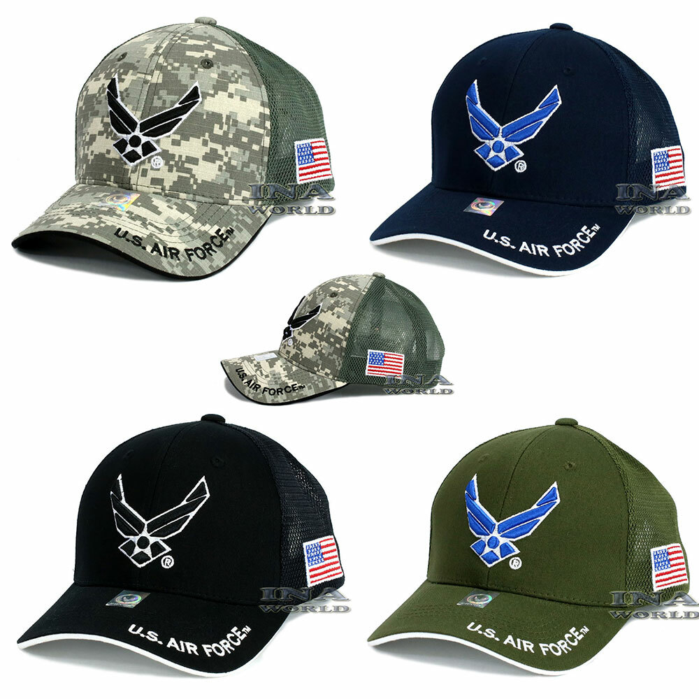 U.S. AIR FORCE Hat USAF Logo Cap Official Licensed Mesh Military Baseball Cap