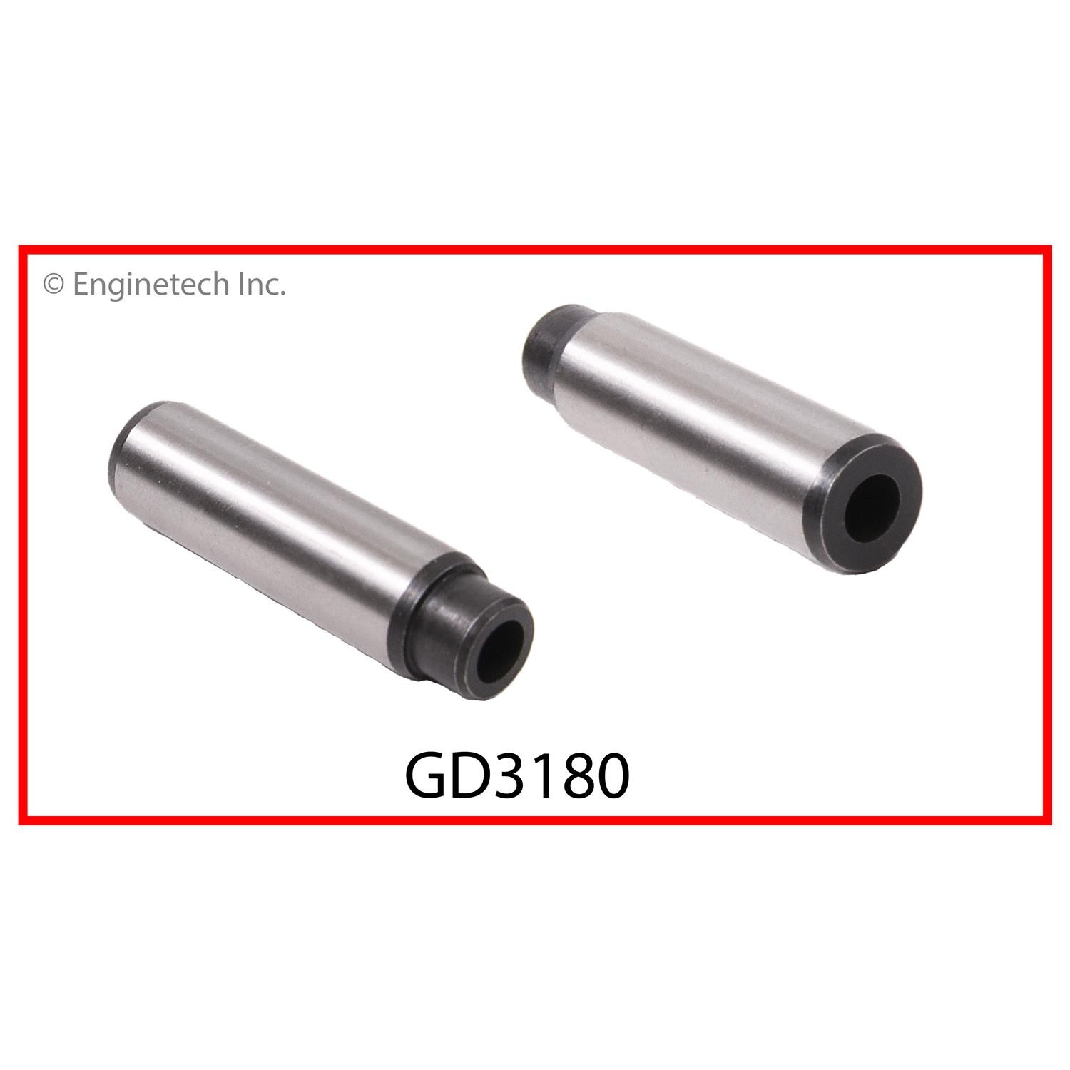 Enginetech GD3180 Engine Valve Guide 4 Pack for Volvo Vehicles
