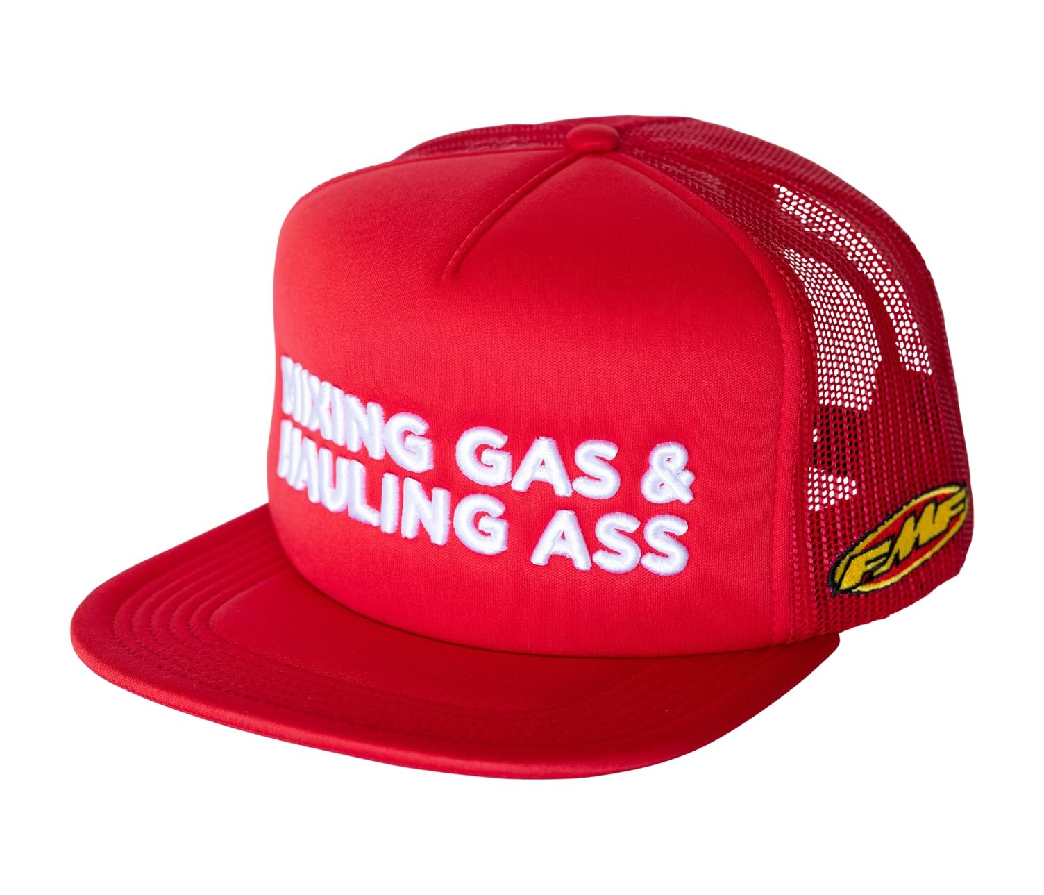 FMF Gass Trucker Hat (Red) One Size, Red