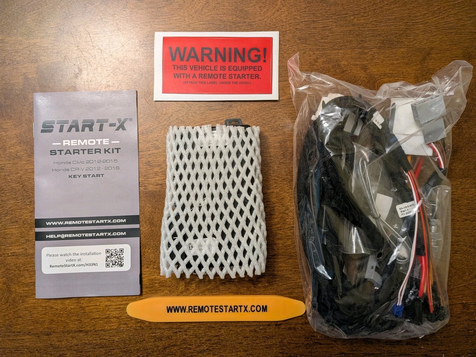 START-X remote starter kit for Honda Civic 2012-2015 Key Start