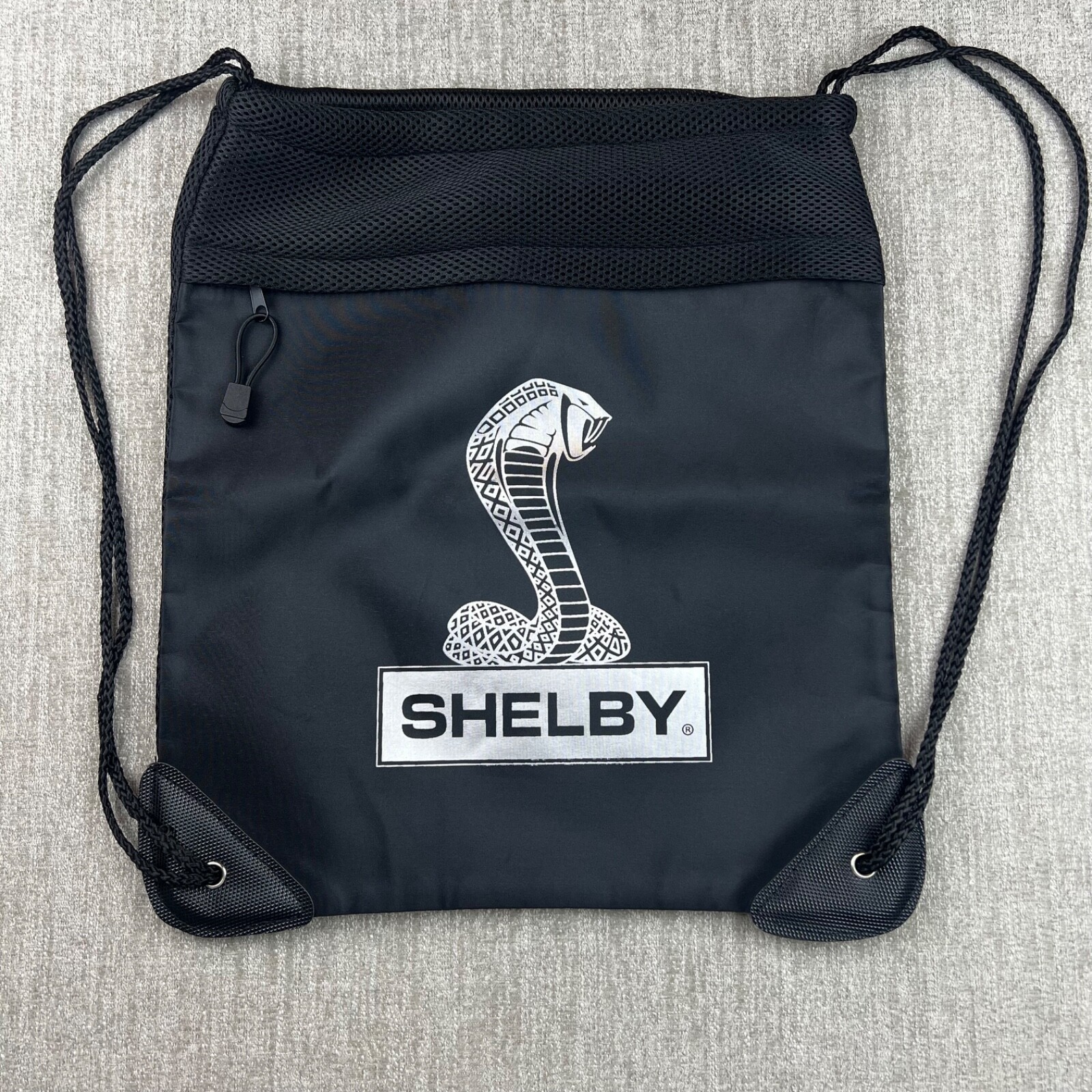 Shelby Microfiber & Tri-Mesh Drawstring Bag