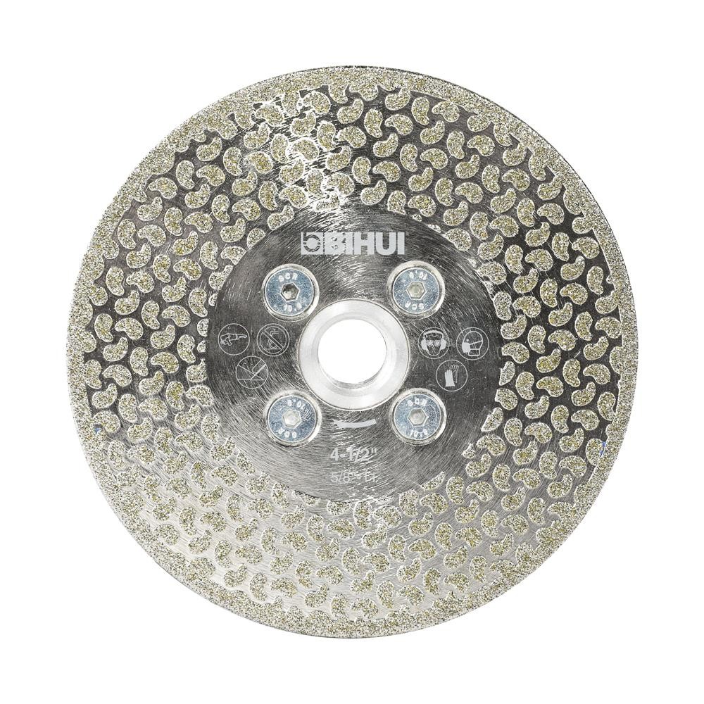 BIHUI Electroplated Diamond Cup Wheel for Cutting and Grinding, 4.5" - DCWME115A