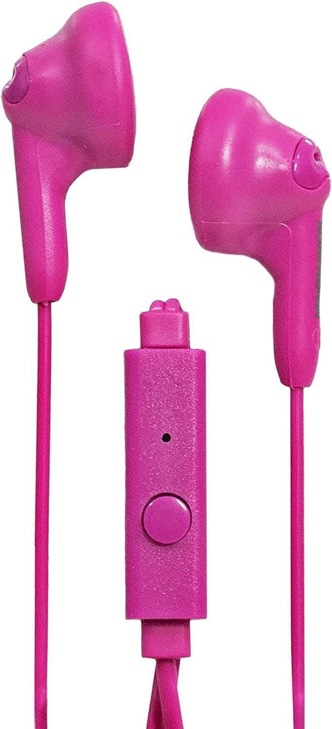 Magnavox MHP4820M-PK Gummy Earbuds with Microphone in Pink | Available in...