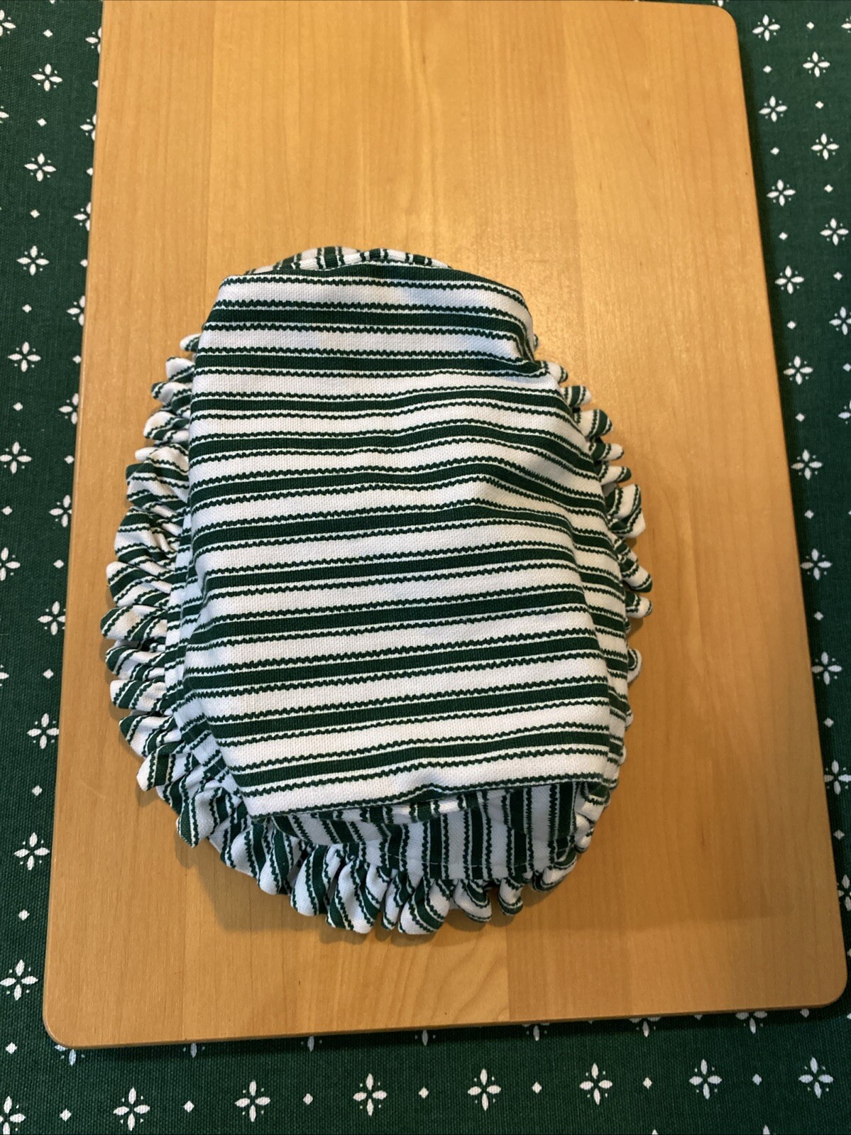 Longaberger Sweet Treats Liner Green Ticking