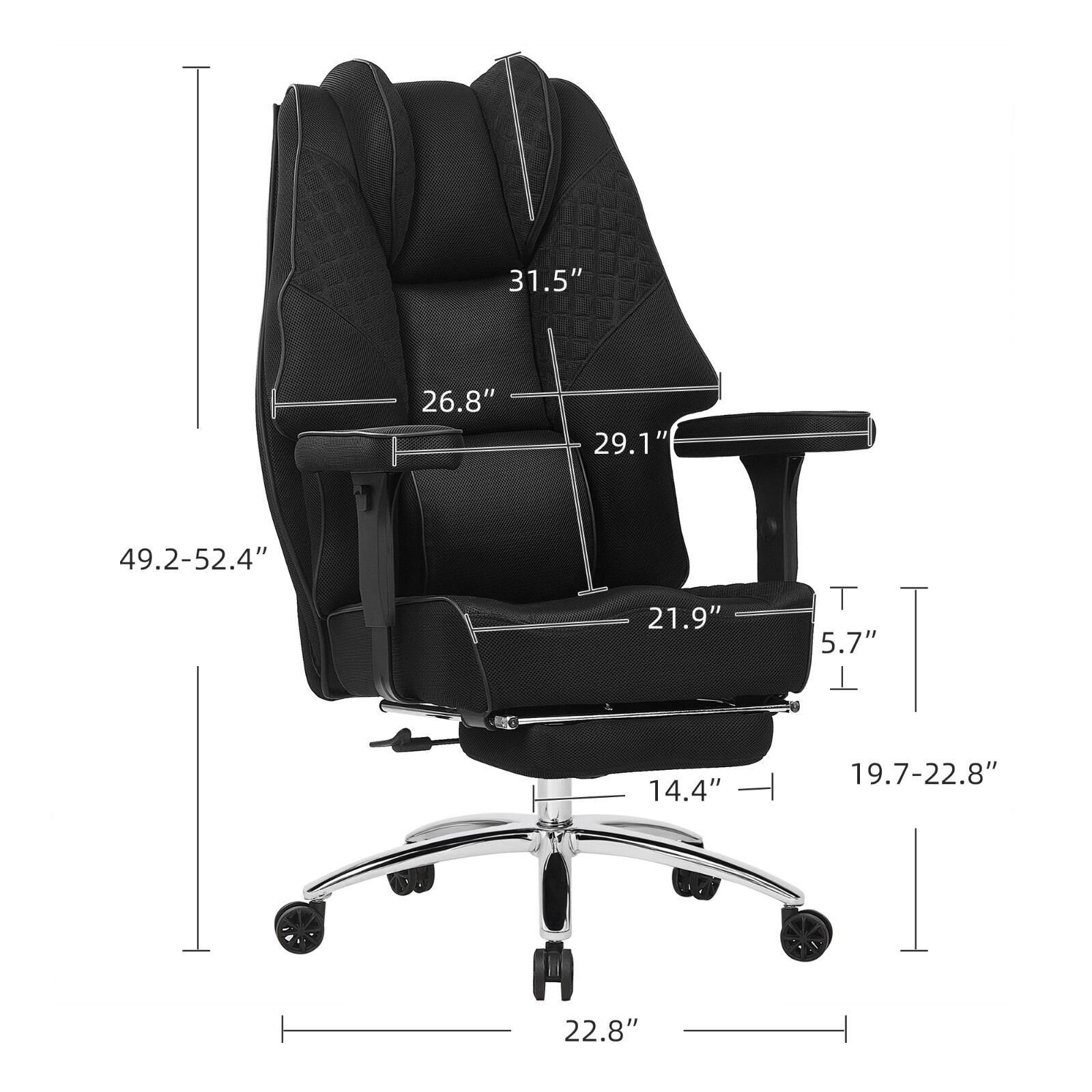 High Back Ergonomic Home Office Computer Desk Chair Mesh Rolling Work Task Chair
