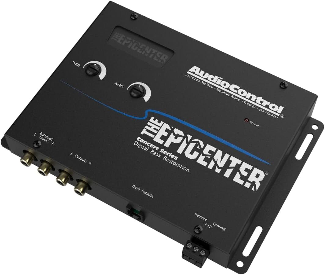 AUDIOCONTROL THE EPICENTER BLACK CAR AUDIO BASS RESTORATION DIGITAL EQUALIZER EQ