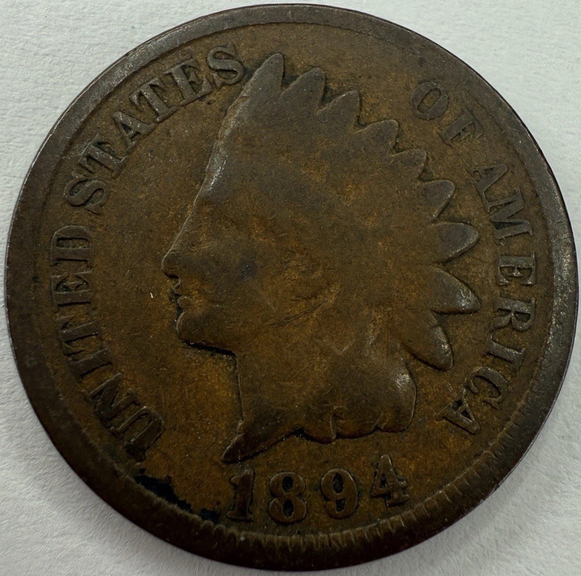 1894 Indian Head Cent Exact Coin Imaged #IND1523