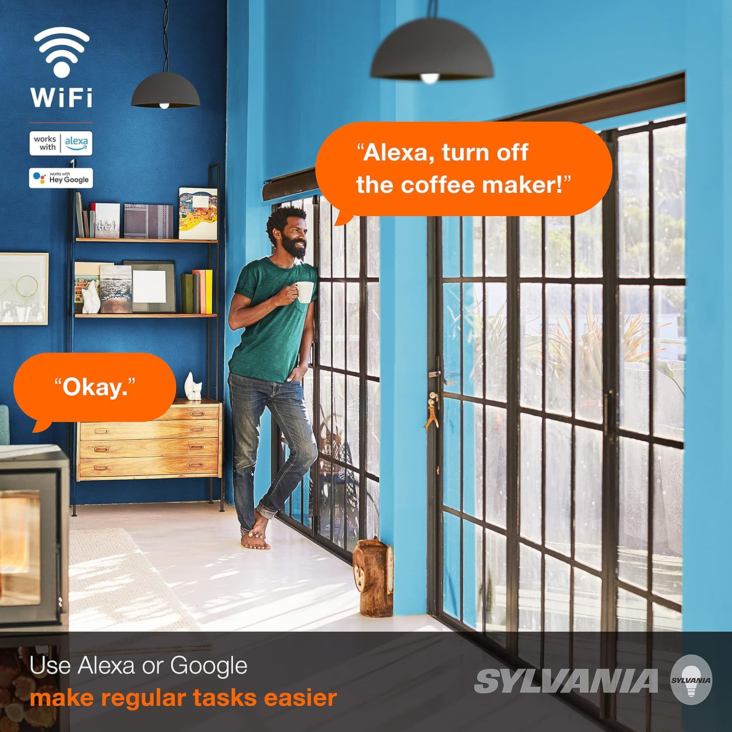 Sylvania Smart Plug WiFi Outlet 4 Pack Alexa Google Timer No Hub Required