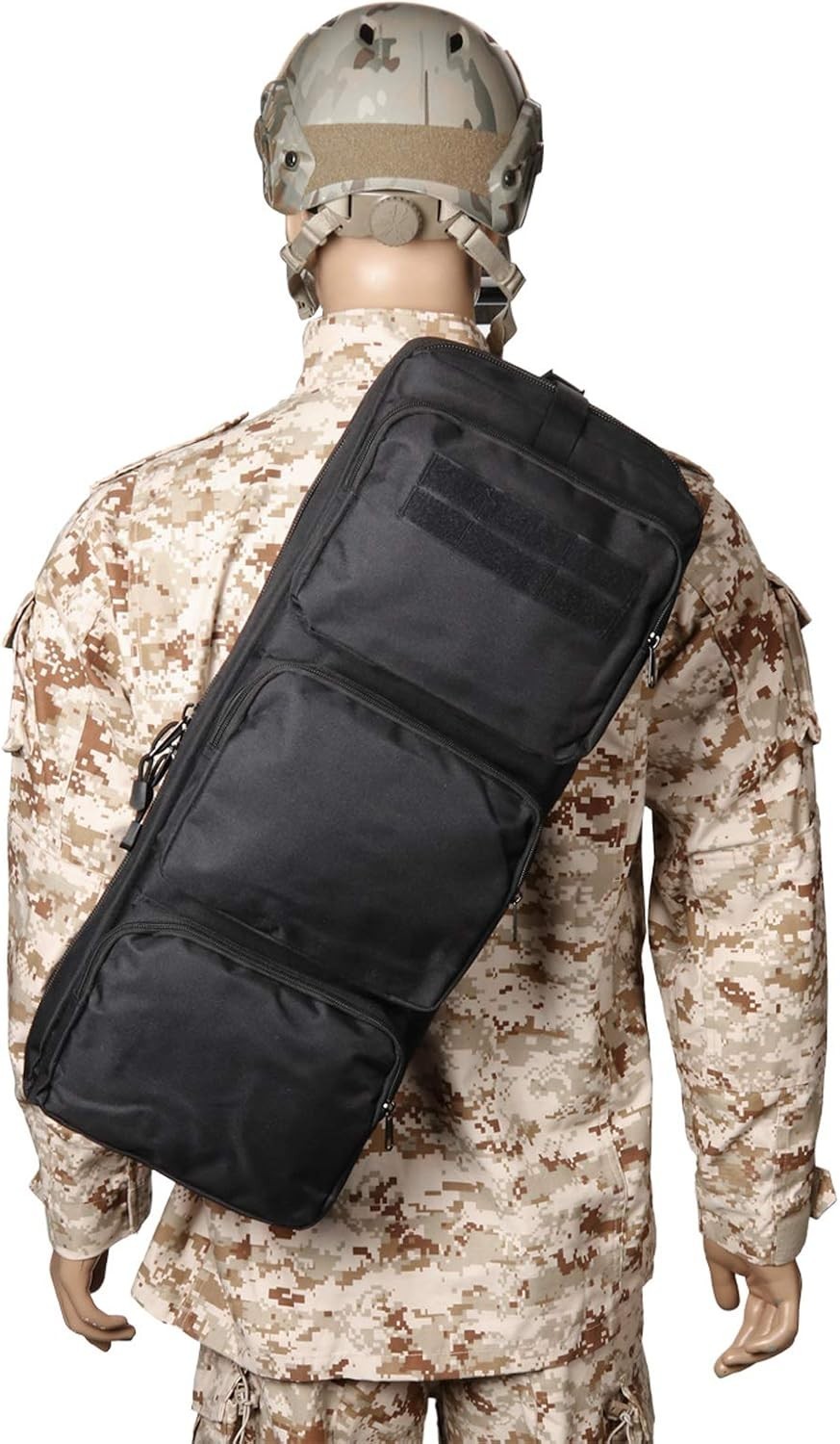 New Tactical 24" Rifle Gear Shoulder MP5 Sling Bag Army Backpack Black MPS