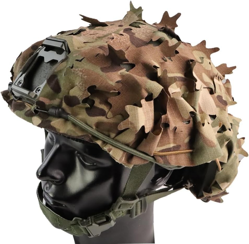 Tactical Helmet Cover Breathable Mesh Camo Camouflage Helmet Cover Great for Tac