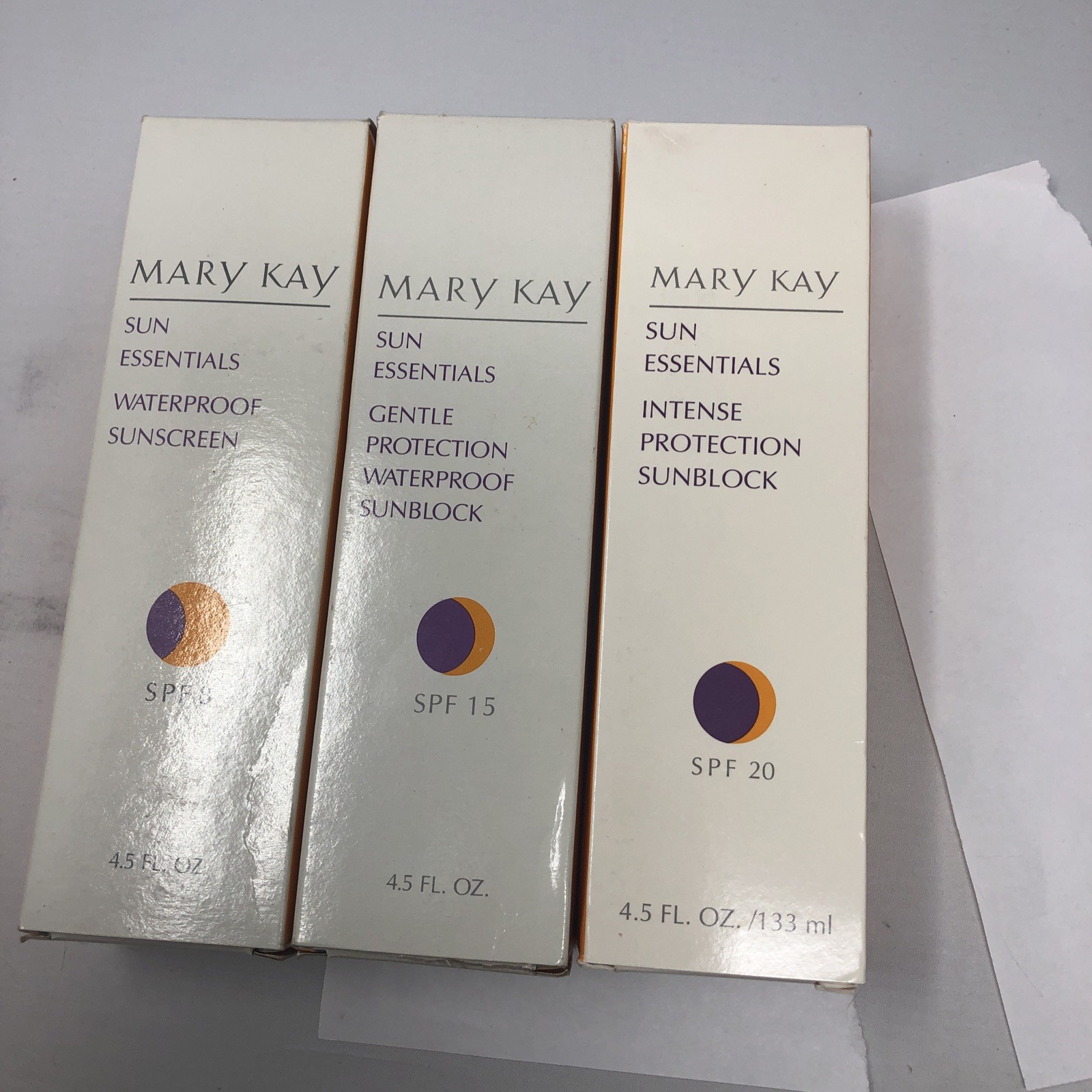 Lot of 3 Mary Kay sun essentials sunscreens all BNIB NEW 4.5 oz