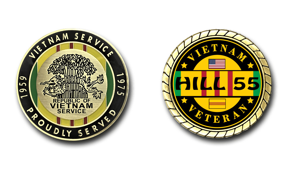 Hill 55 Vietnam Veteran Challenge Coin