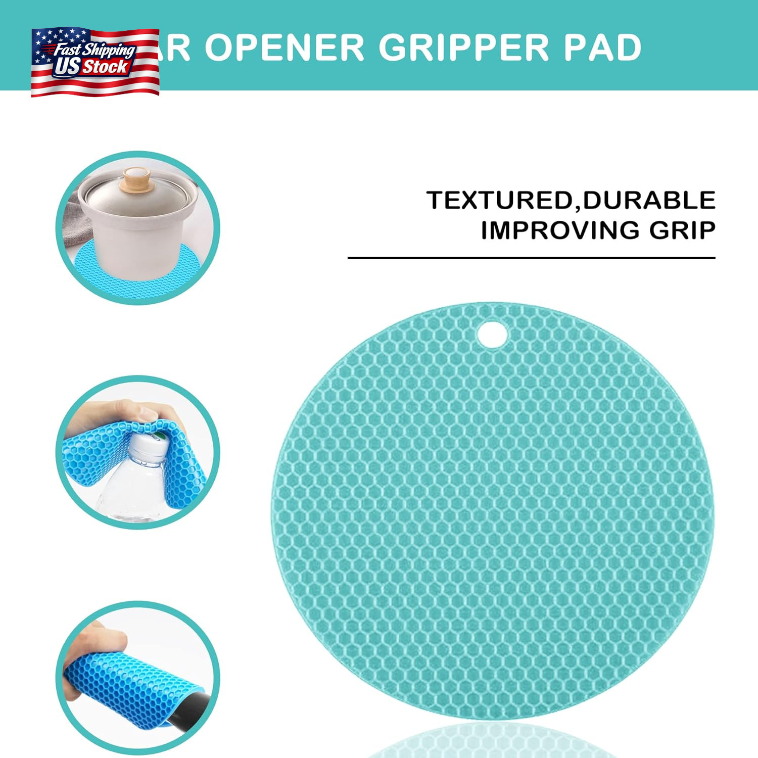 Jar Opener for Weak Hands, Seniors with Arthritis, 5 in 1 Multi Function Bottle