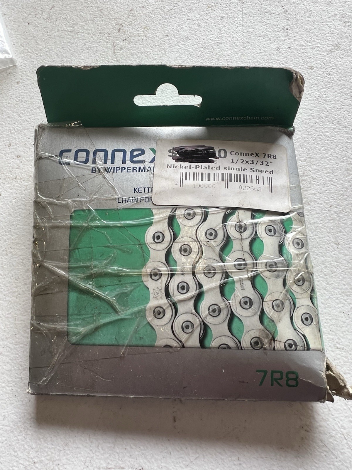 ConneX Wippermann 7R8 1/2" x 3/32" Single Speed Chain Nickel Plated Narrow 112L