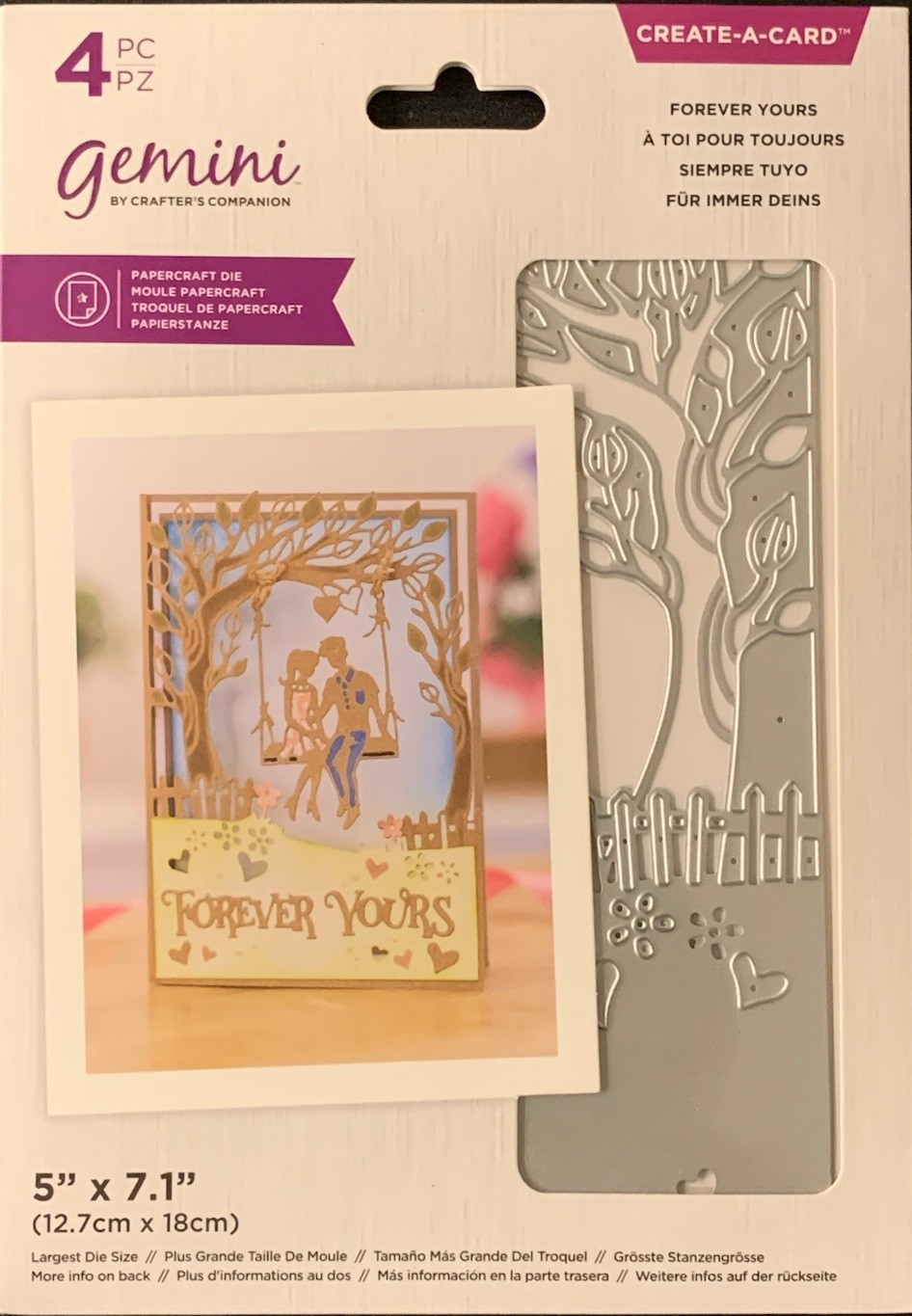 Crafter’s Companion Gemini Create A Card Forever Yours Metal Die