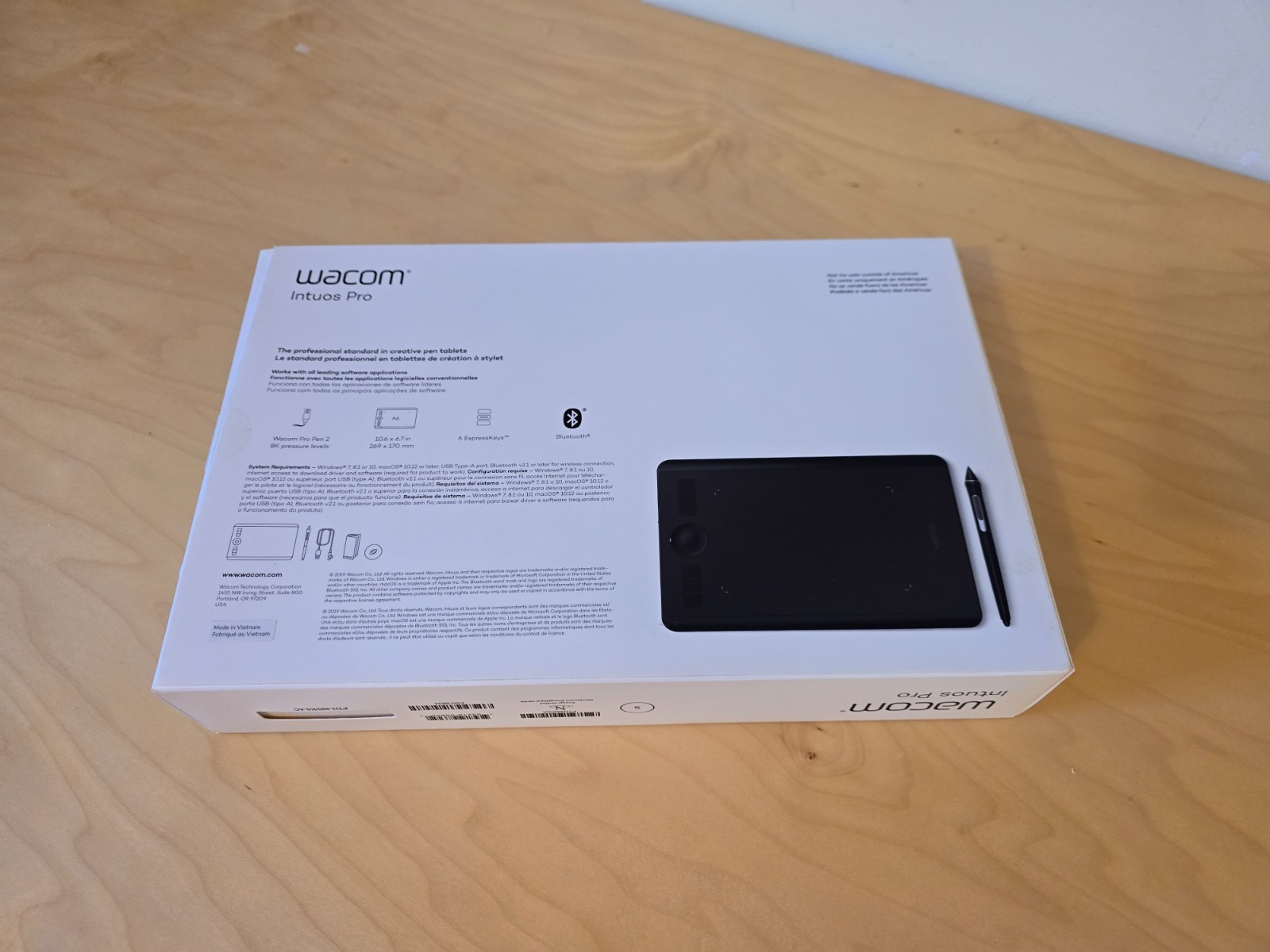 Wacom Intuos Pro S Graphics Drawing Tablet