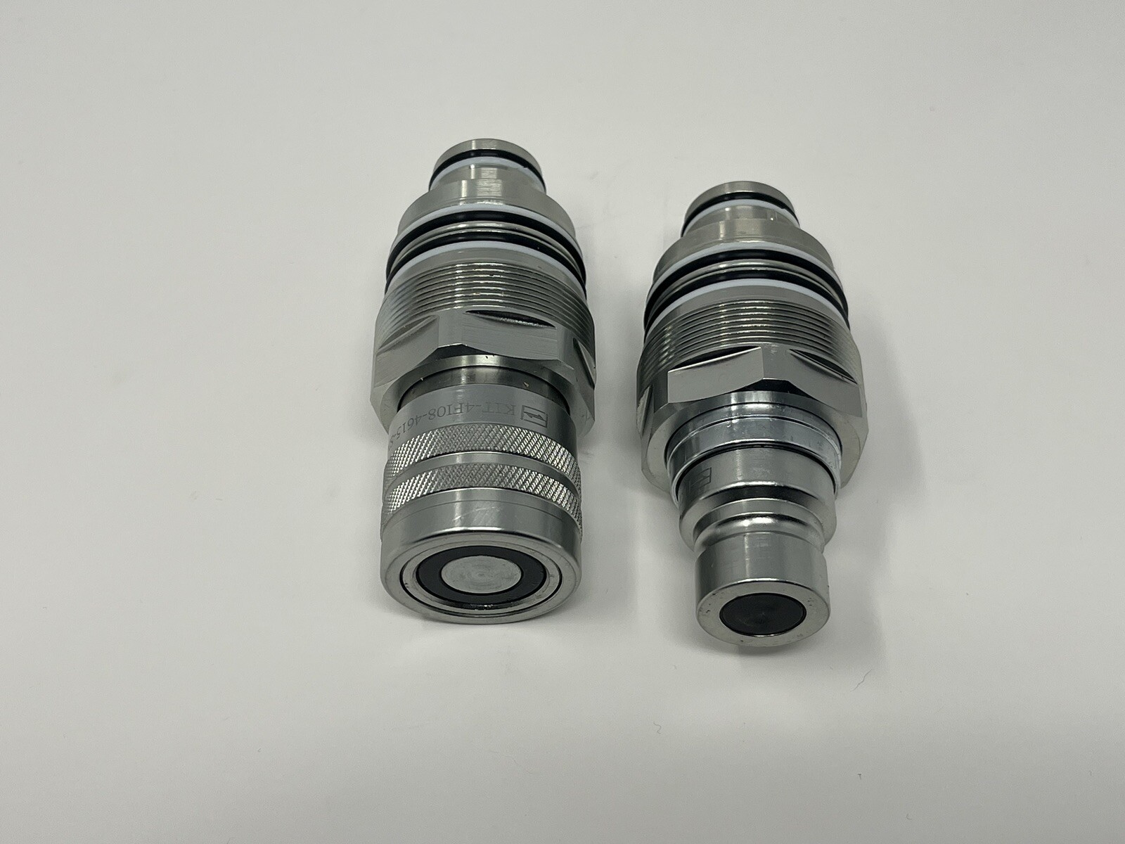 New Male & Female Flat Face Coupler Kit for Bobcat 6680018 6679837 Set of two