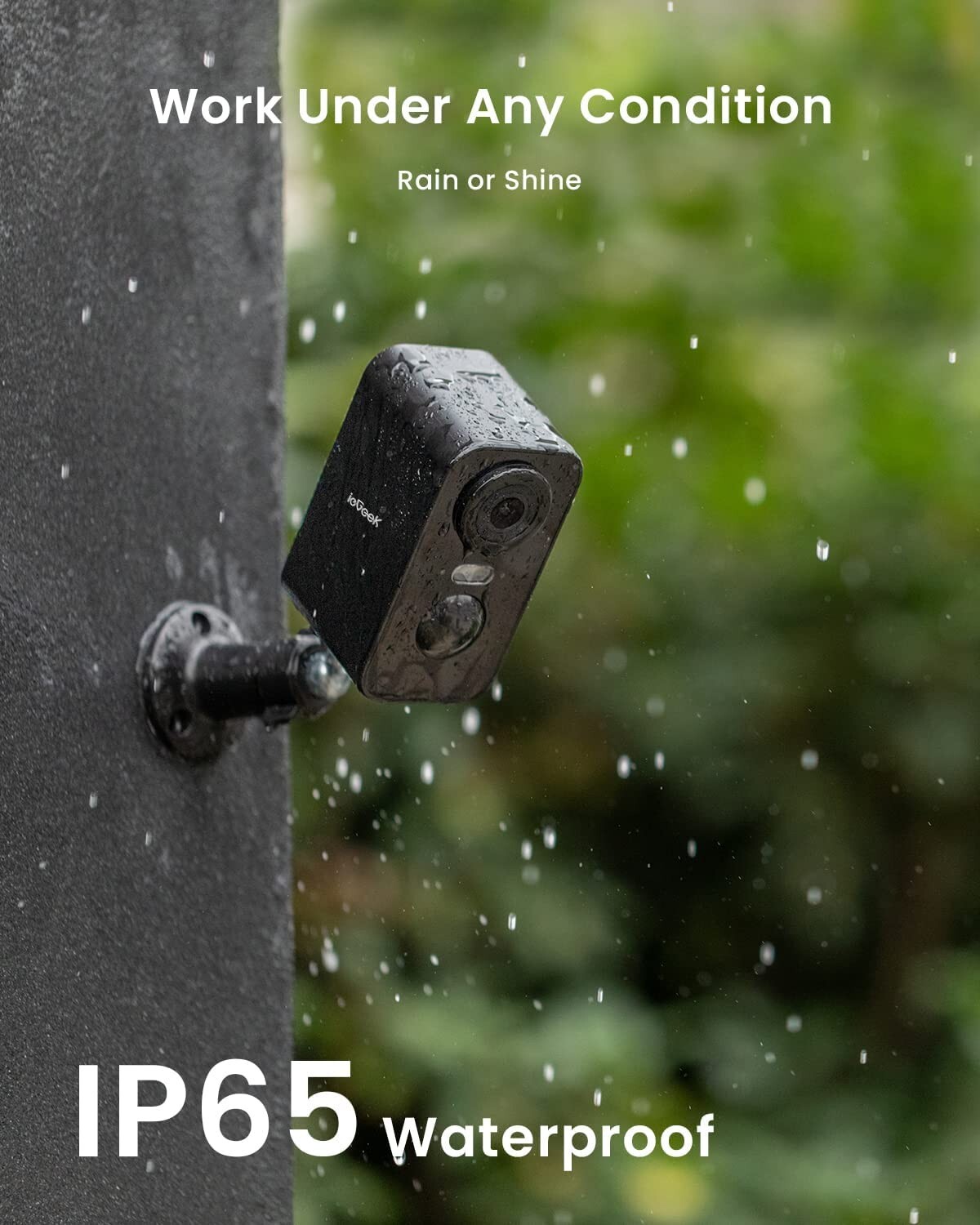 ieGeek Outdoor 2K Wireless Security Camera Home WiFi Battery CCTV System Alexa