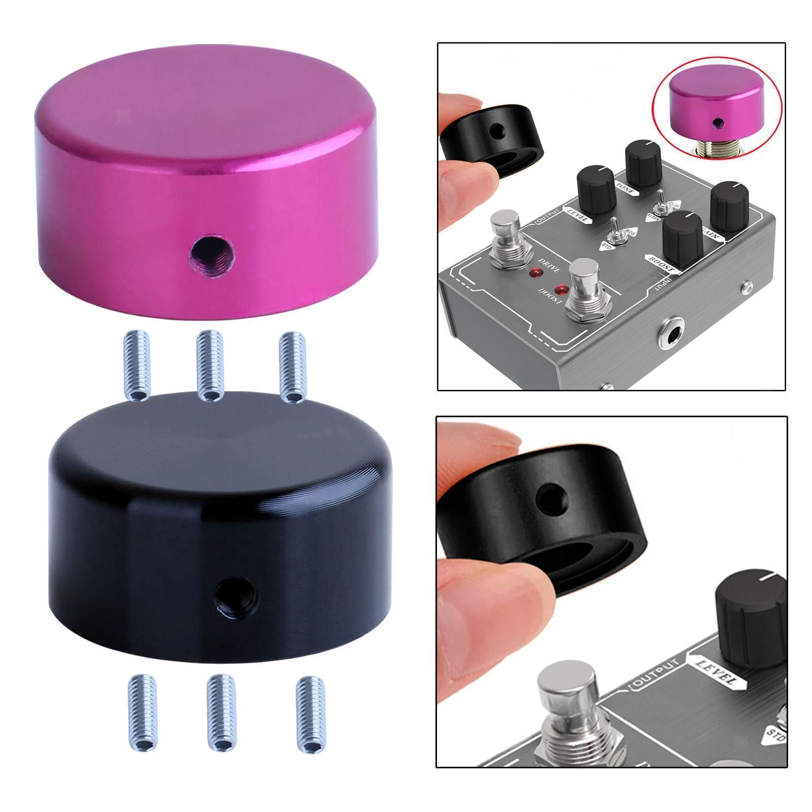 Guitar Effects Pin Cap Easy to Install Pedal Box Foot Knob for Effect Pedals