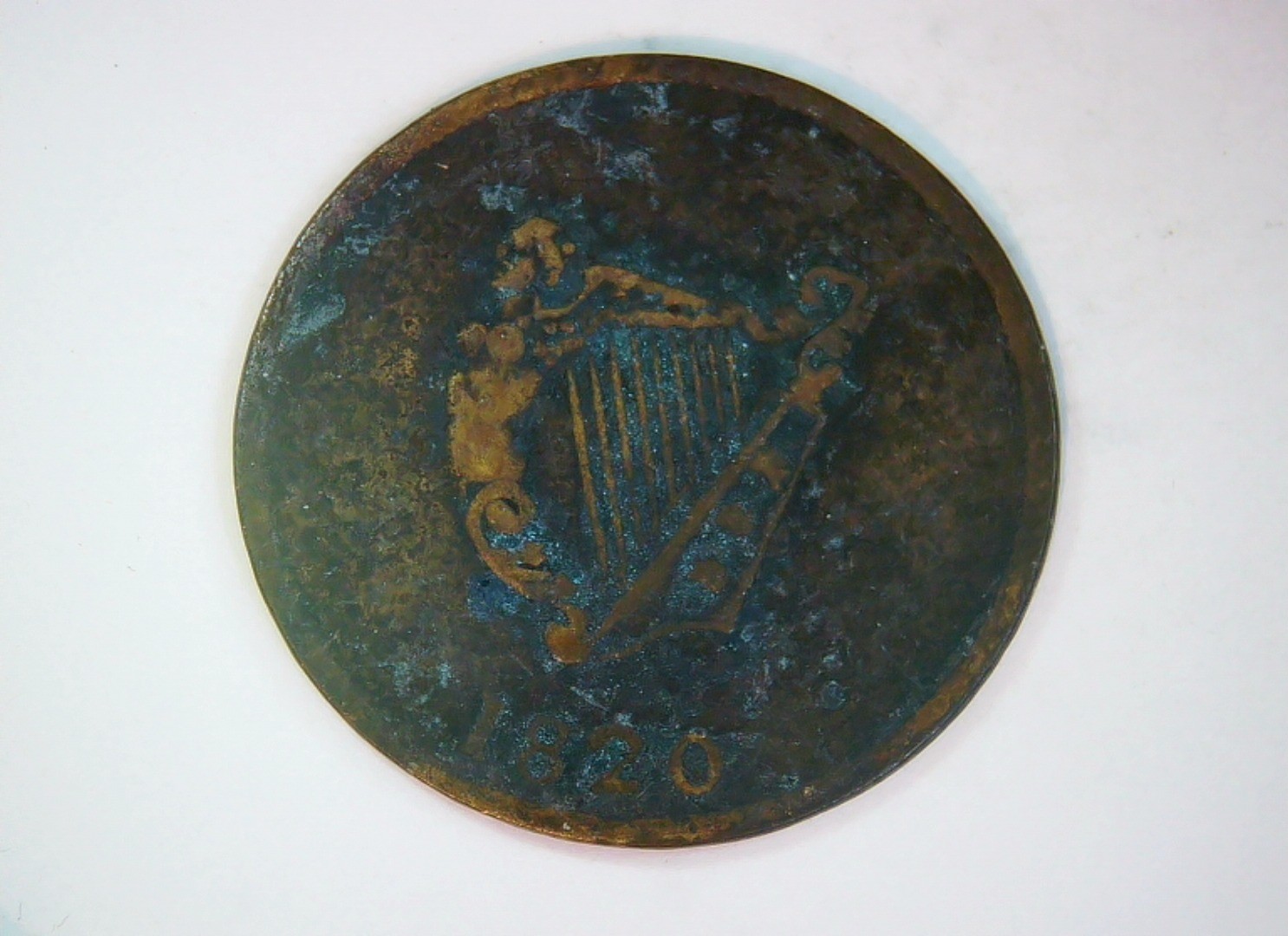 Ireland 1820 1 Farthing George IV Irish Harp Farthing Coin