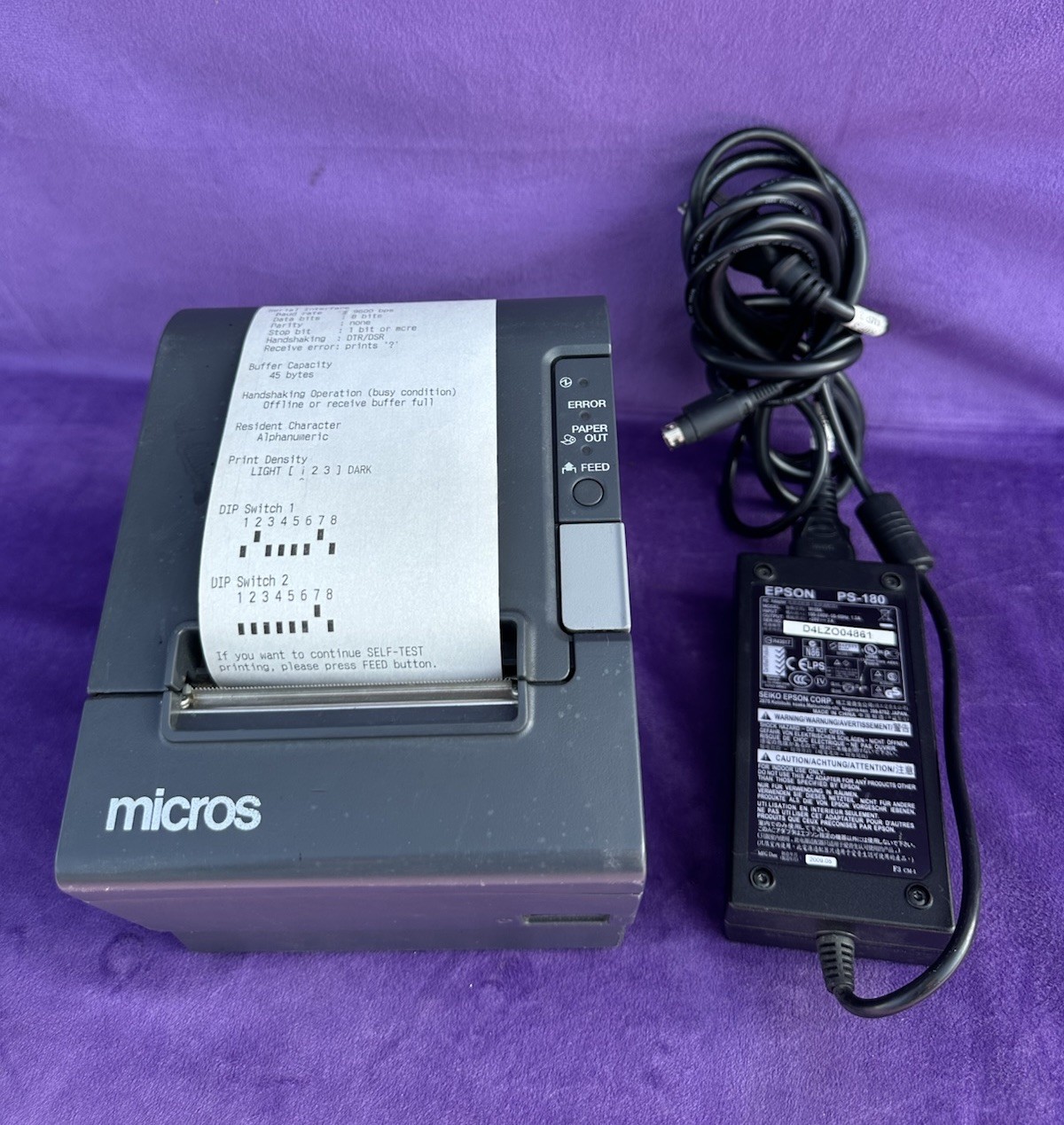 Micros Epson TM-T88IV M129H Thermal Receipt Printer