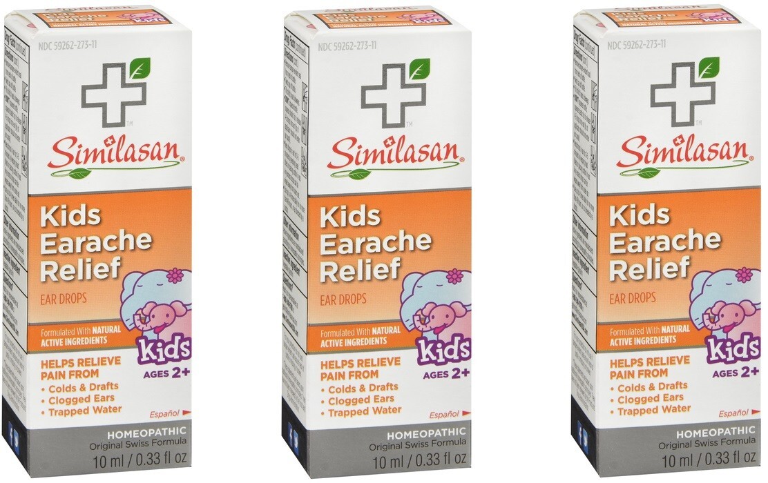 Similasan Kids Ear Relief Ear Drops 0.33oz (3 Pack)