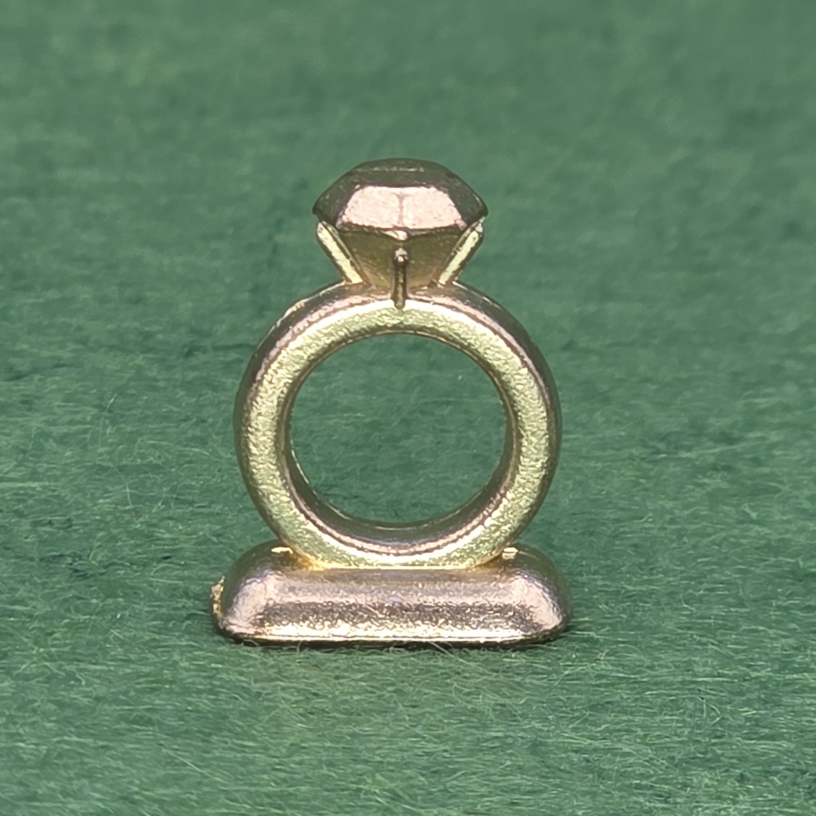 Monopoly Game Replacement Piece Mover Token Ring Gold Tone