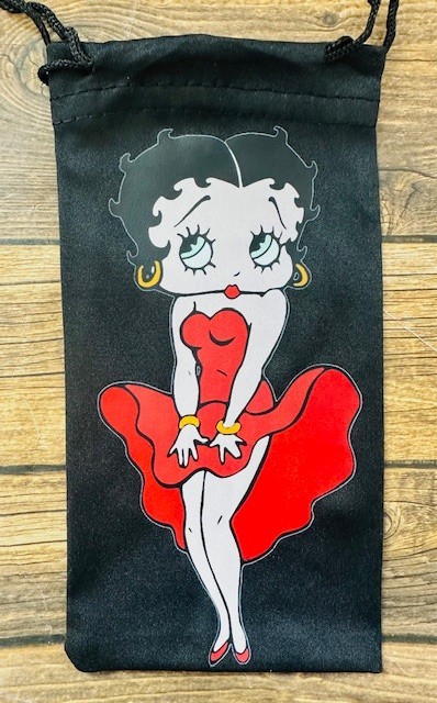 Soft Eye Sunglasses  Accessory Pouch Pull Top Portable Betty Boop Red Dress RTS