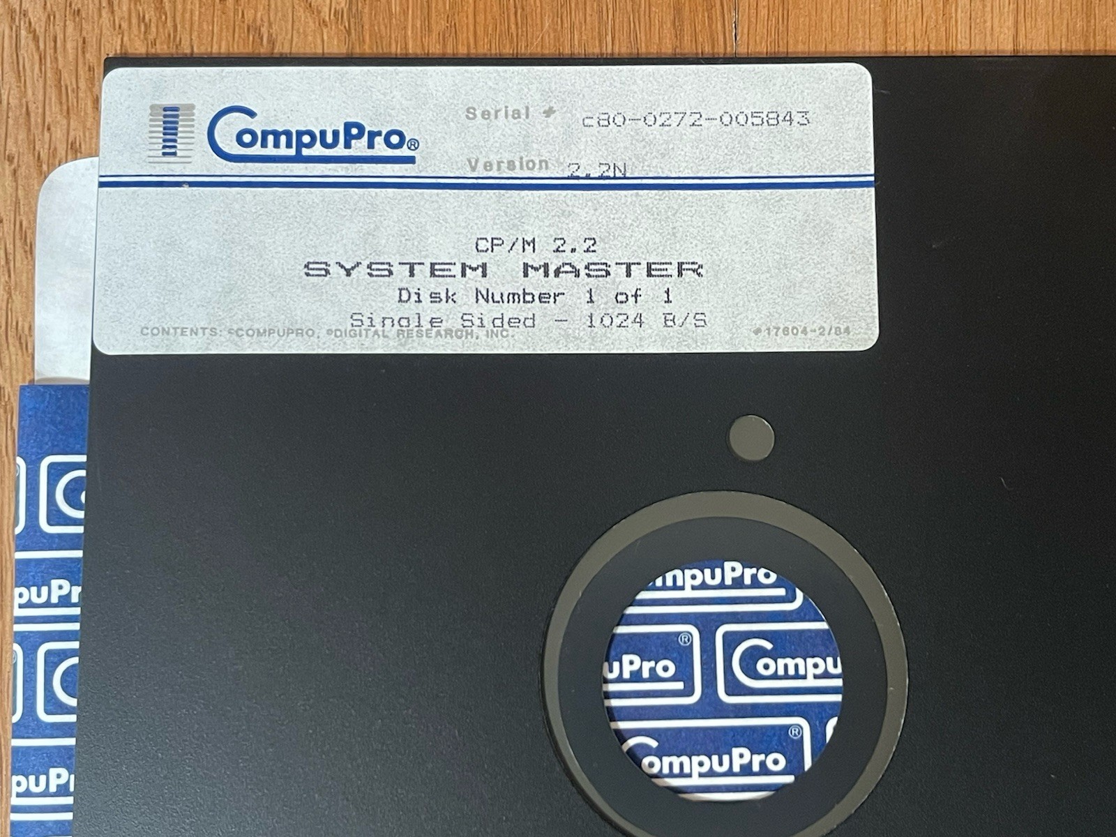 Rare Original Compupro CP/M 2.2 System Master Disk Set W/ Manuals S-100