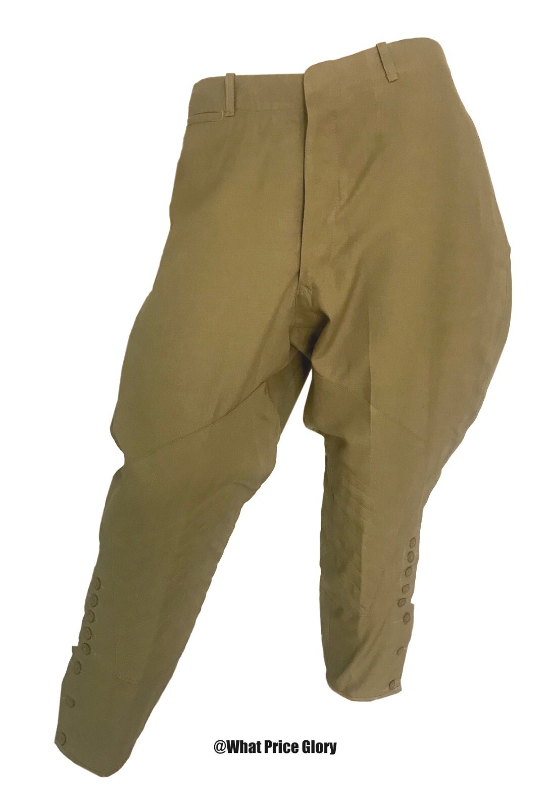US Army WWI Officer M1912 Summer Breeches in Wool Gaberdine Size 40