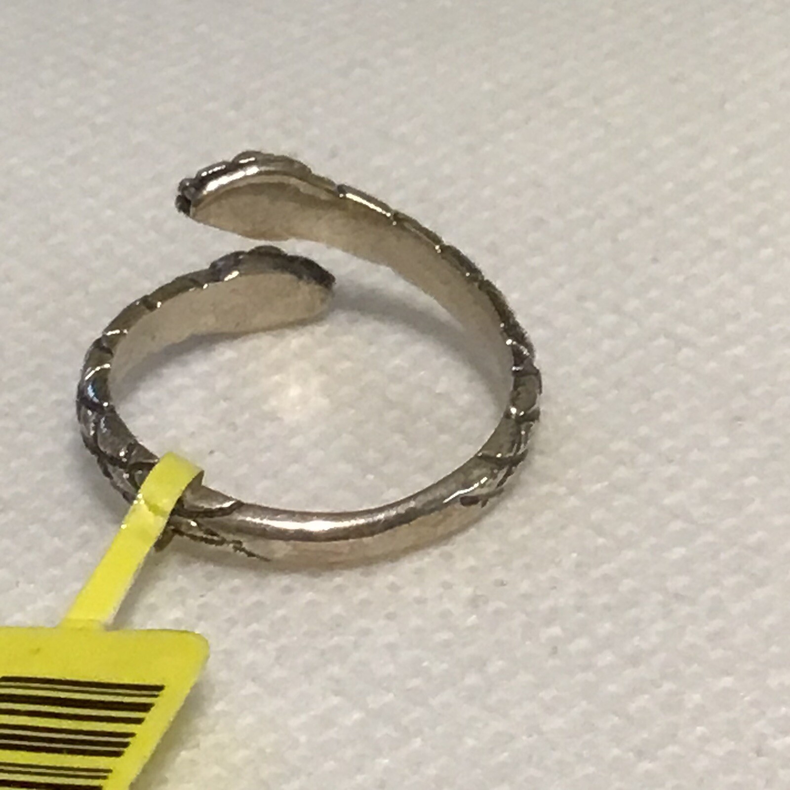 Artisan Crafted (Sz5-6) Bypass Snake Ring—Adjustable