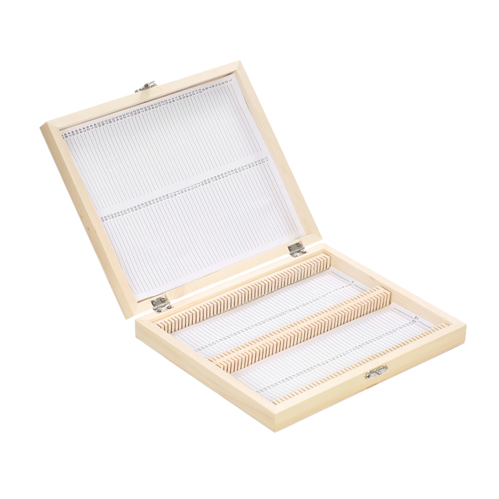 Microscope Slides  Storage Holder 100PCS Wooden Box Storage  New I4B0
