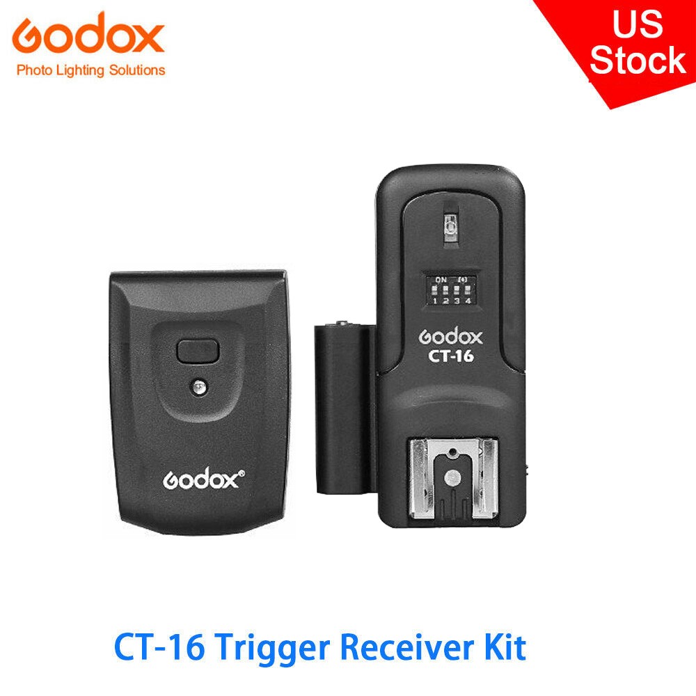 US Godox CT-16 16 Channel Wireless Flash Trigger+Receiver Kit fr Studio Flash