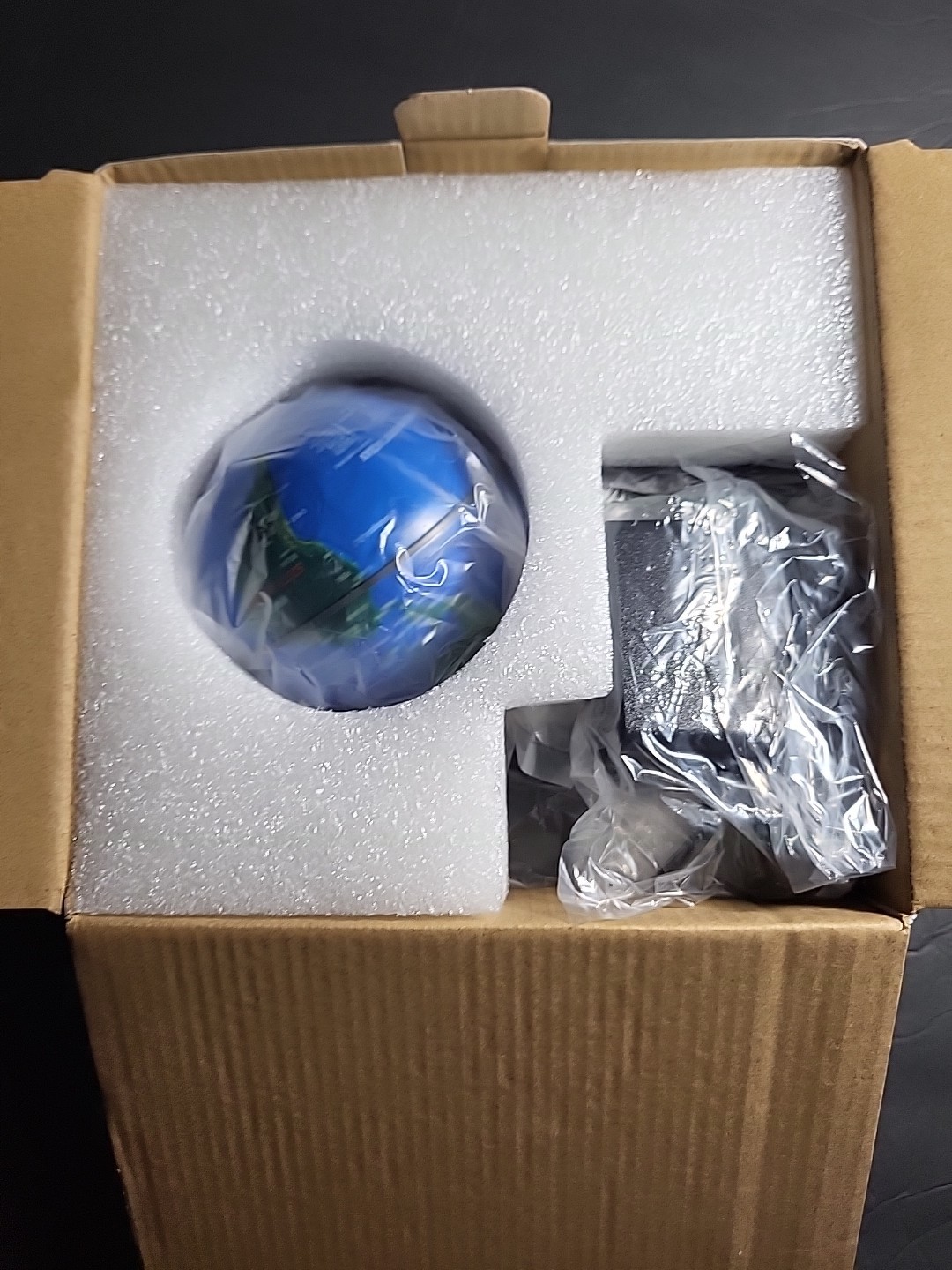 Floating Globe Desk Decor Blue New In Box Stem Scientific Model Office Table Top