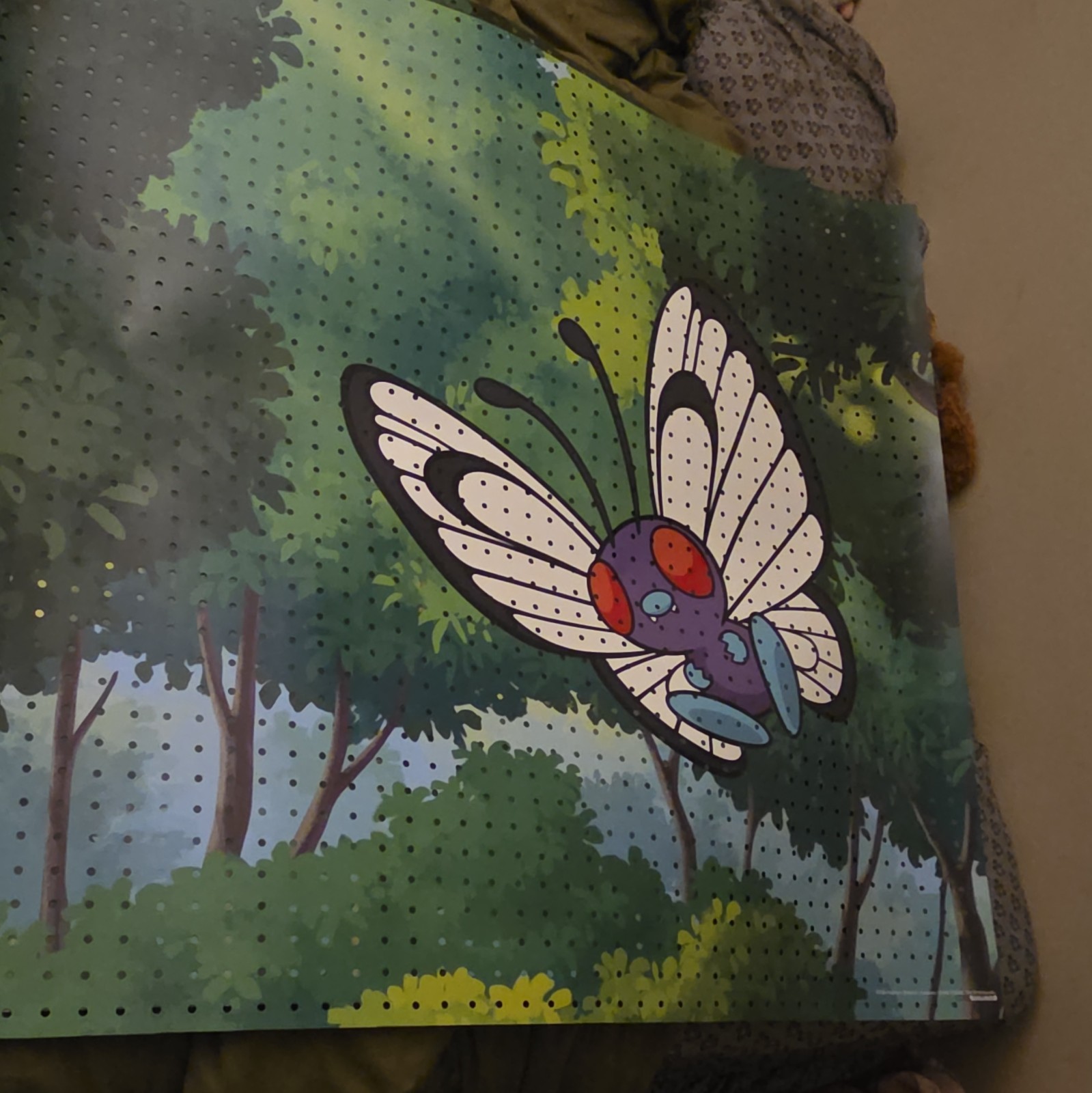 Butterfly Forest Printed Pegboard Panel Display Board