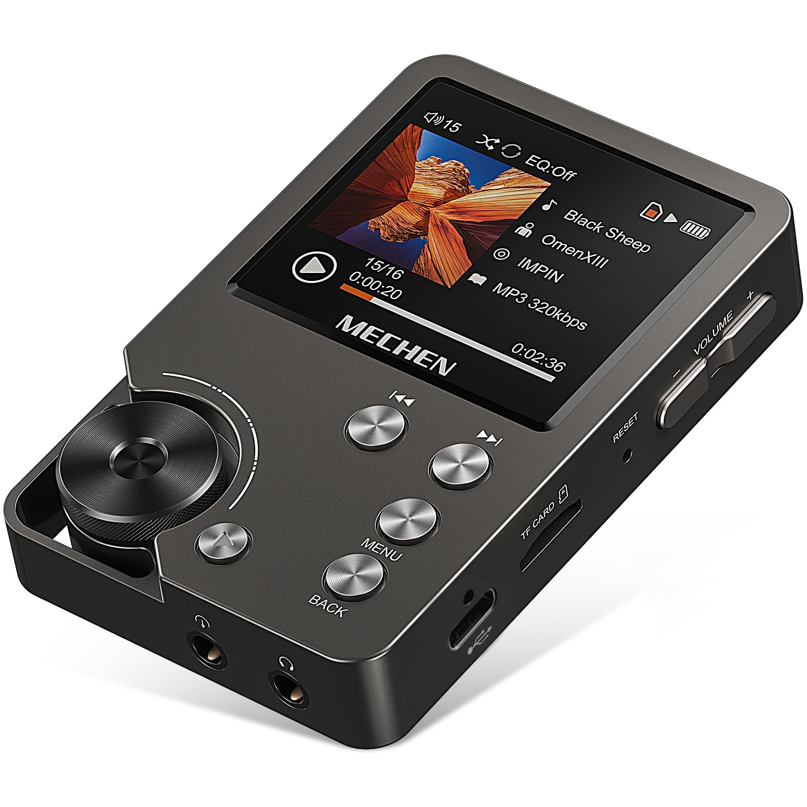 HiFi MP3 Player, Lossless DSD Digital Audio, 64GB Memory Card, Portable Music