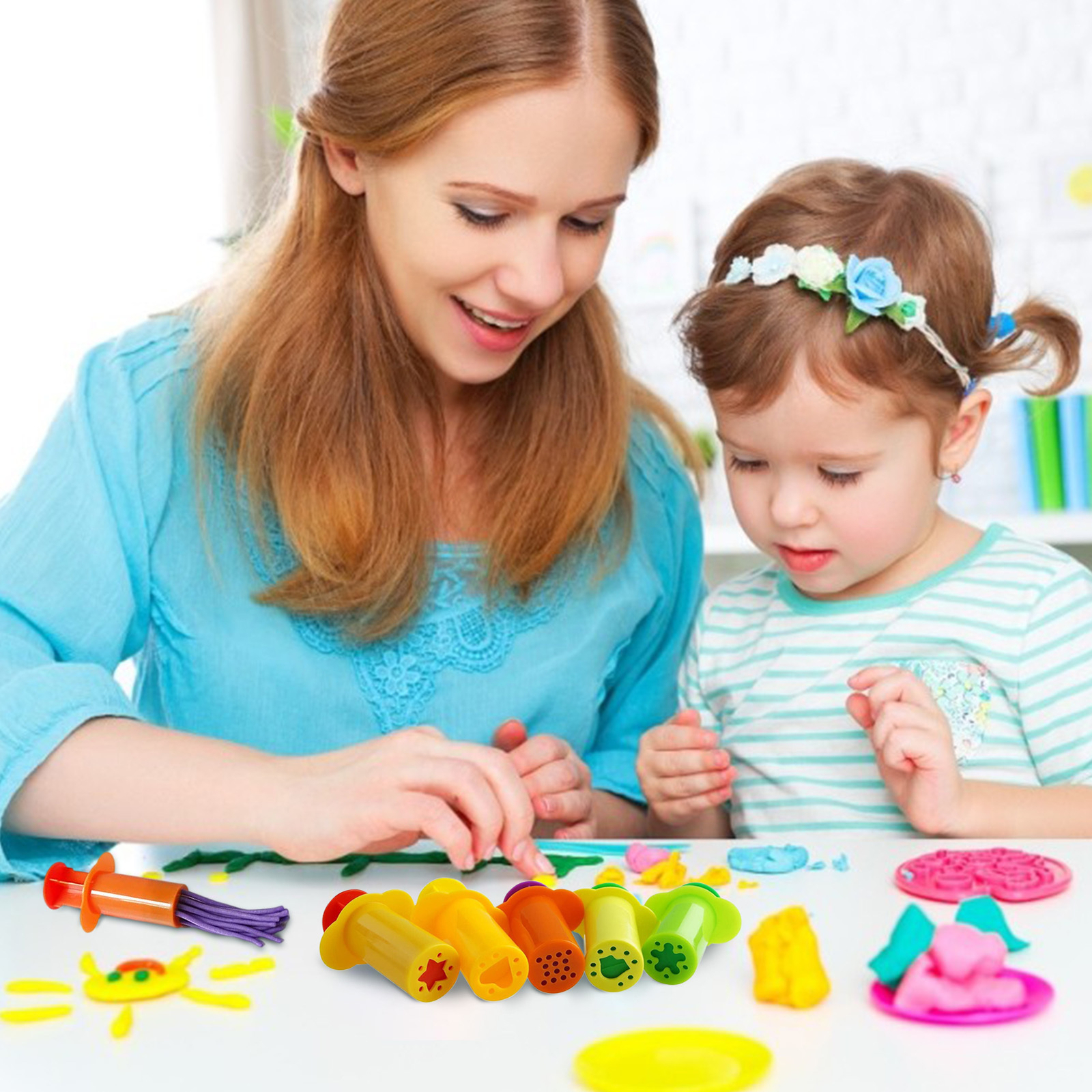 Playdough Extruder Tools Kit For Children Ages 3 Assorted Designs Dough