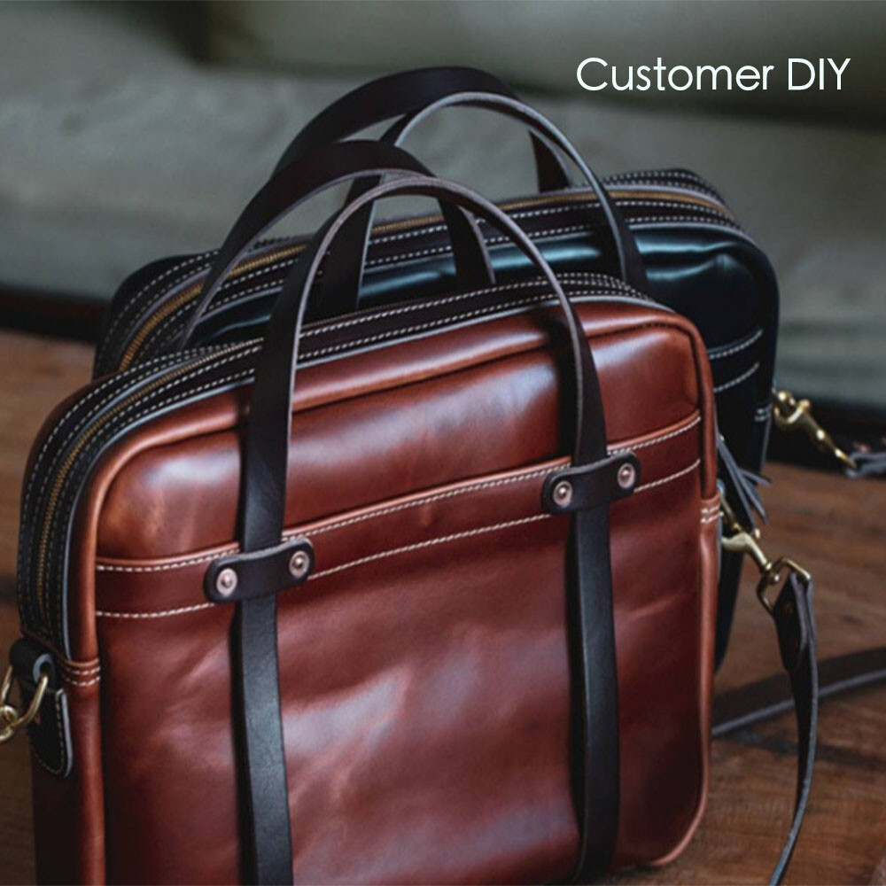 Pull up oil tanned wax leather full grain cowhide Leathercraft Diy material