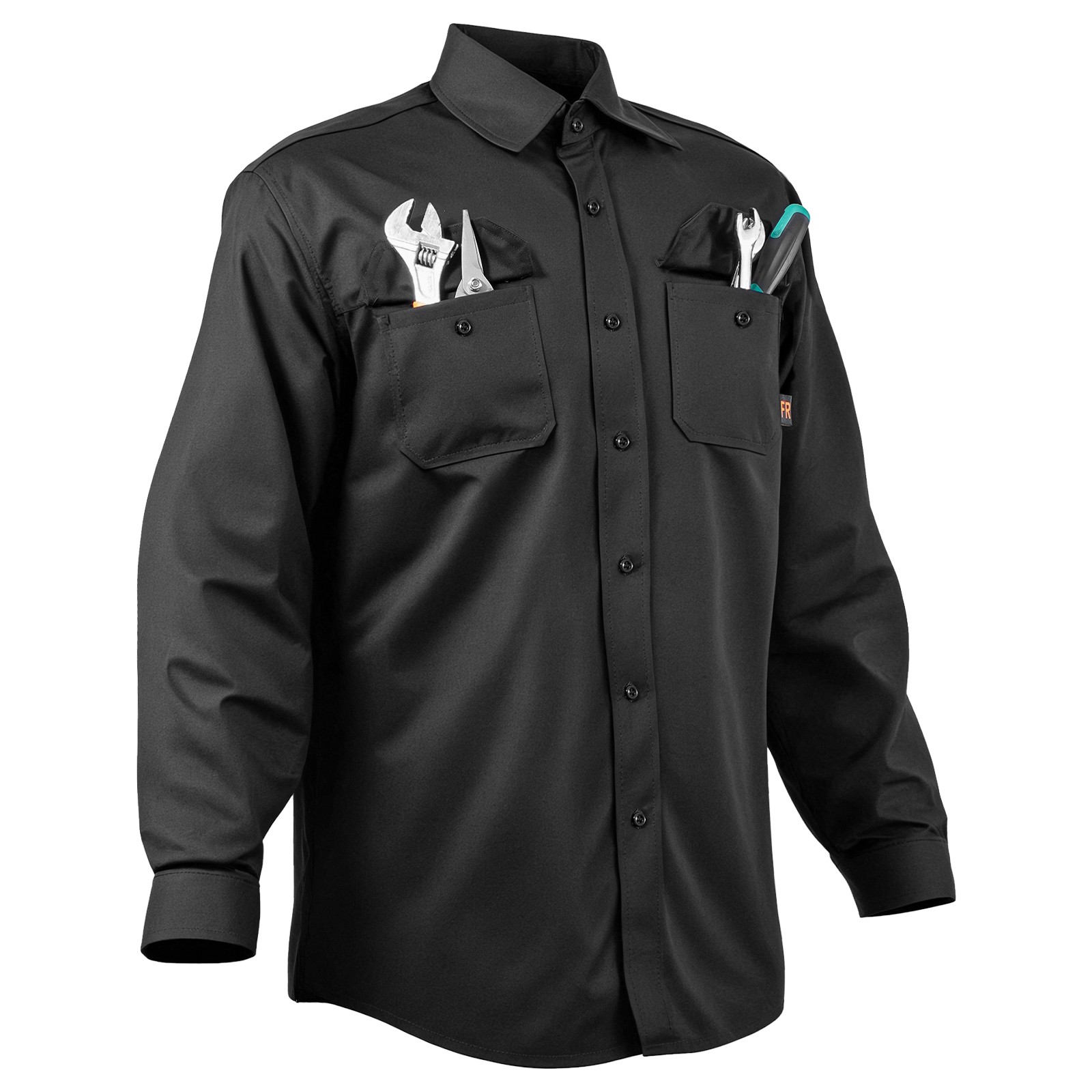 Flame-Resistant Welding Jacket M Size 7oz FR Cotton Welding Safety Jacket