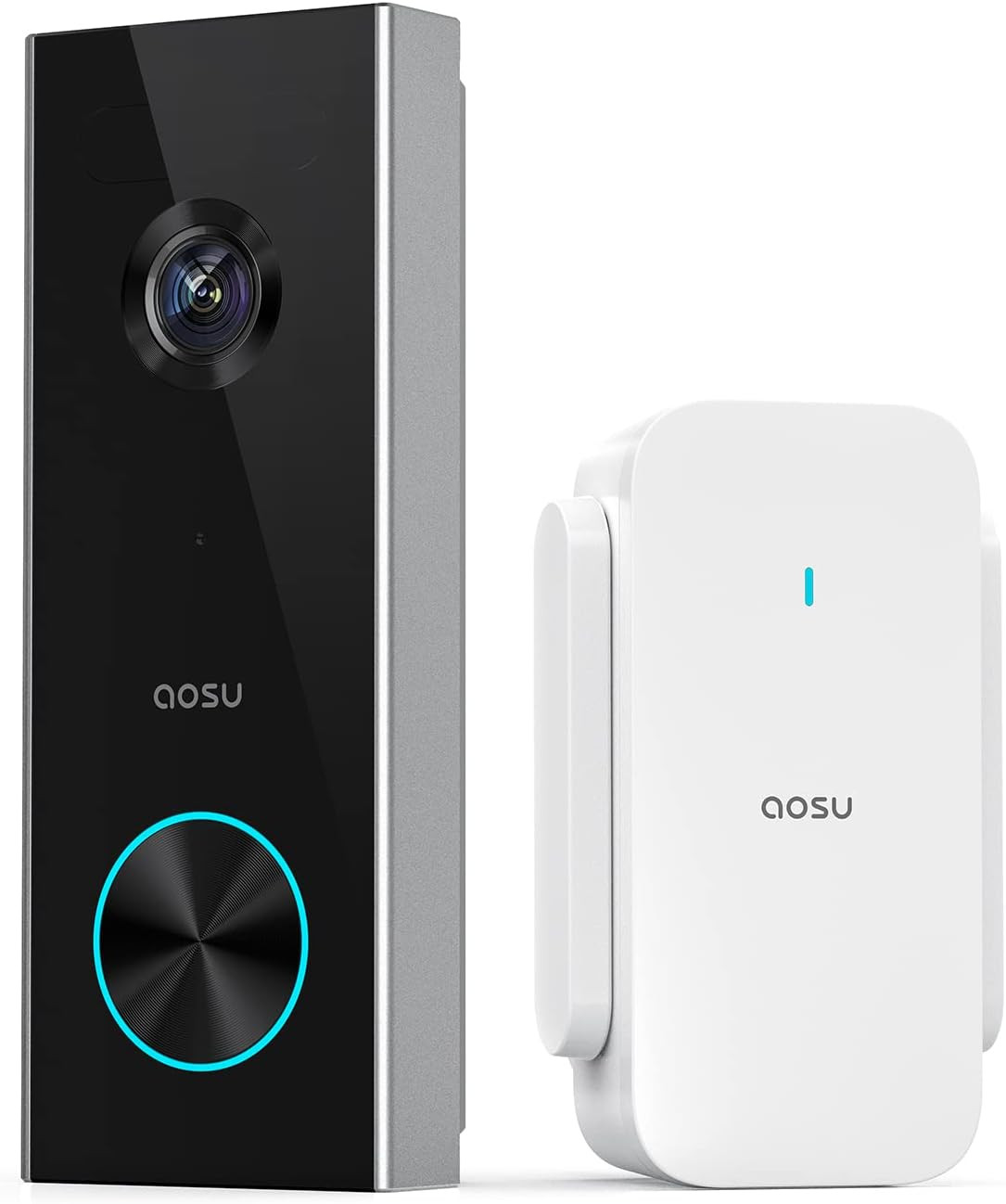 Wireless Doorbell Camera, Battery-Powered Video Doorbell with base Mini, 2K Reso