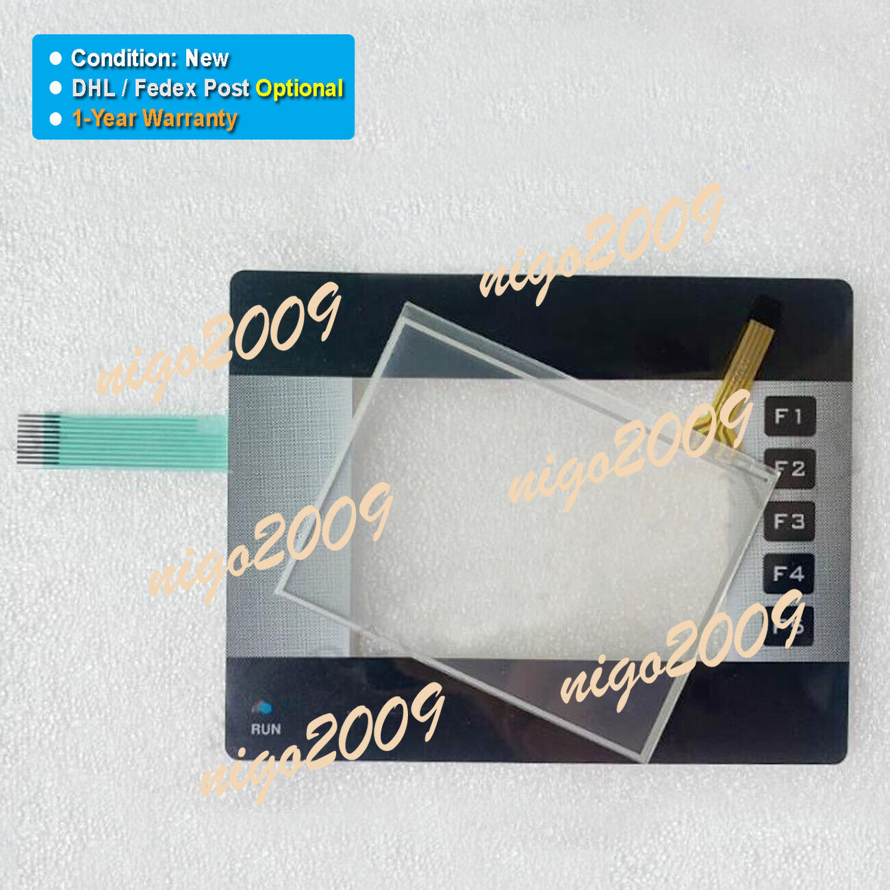 Touch Screen Glass Panel Membrane Fit for OMRON NQ3-TQ000-B Interactive Display