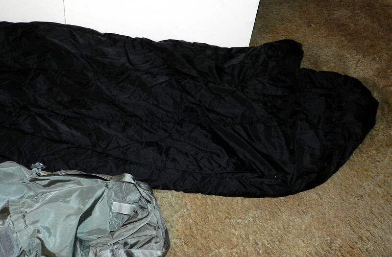 TENNIER Modular Sleeping Bag Intermediate Cold Black Zip Drawstring Mummy