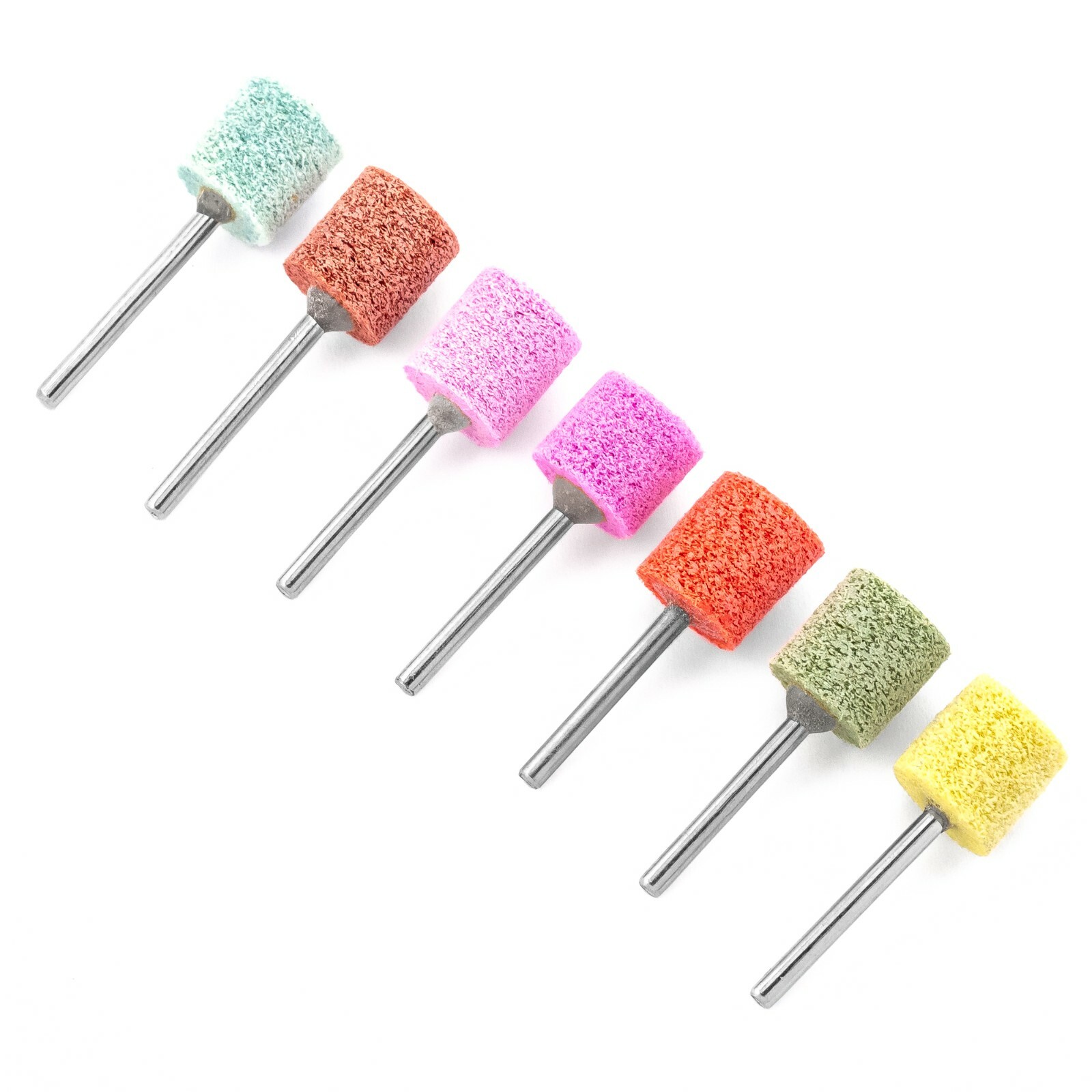 7pc 240-1500 Grit Abrasive Nylon Brush Wheel Grinding Polishing Buffer Drill Bit