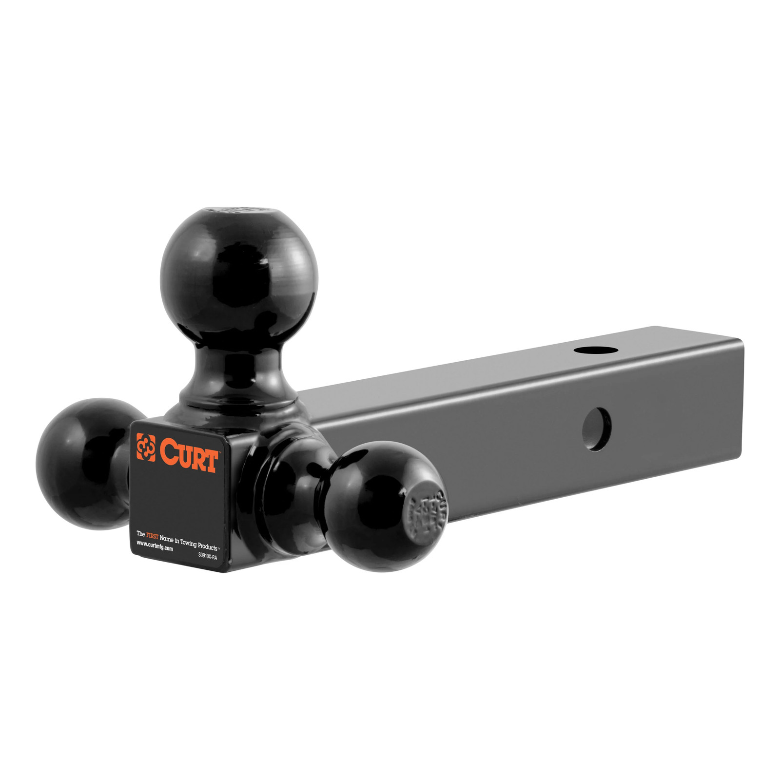 Trailer Hitch Tri-Ball Mount, 2" Hollow Shank, 1-7/8", 2" & 2-5/16" Balls CURT