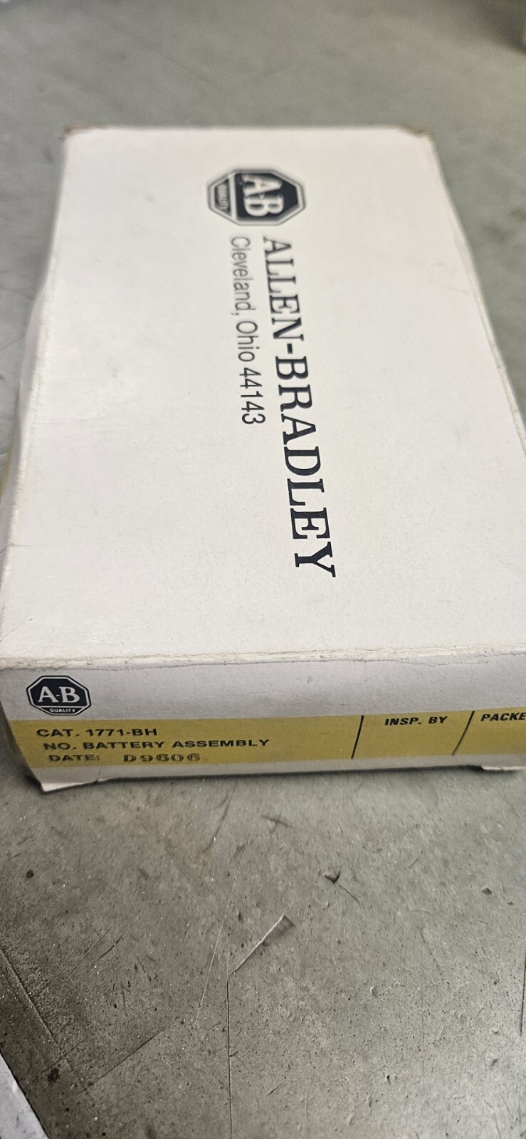 Allen Bradley Battery Assembly # 1771-BH