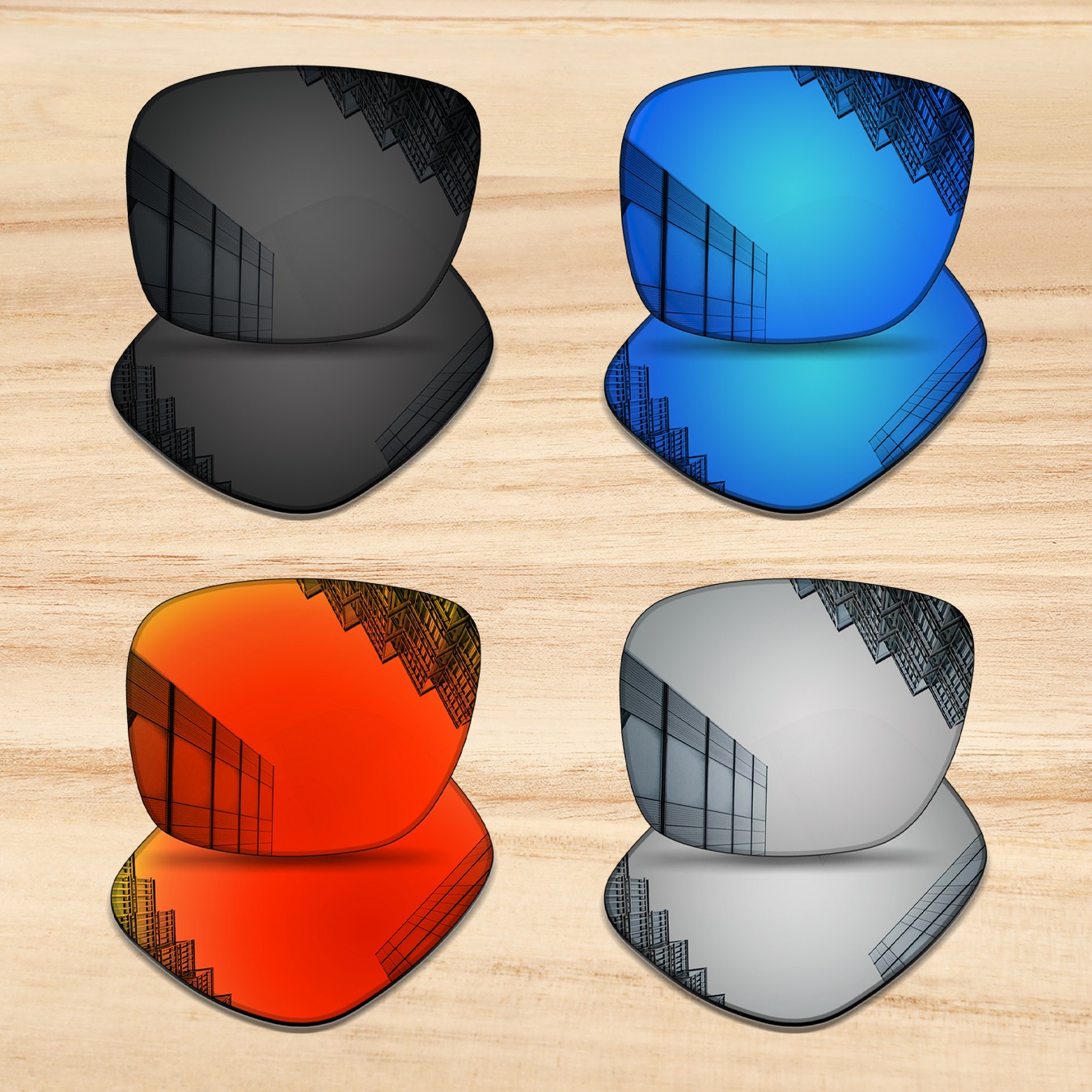 Replacement Lenses for Oakley Holbrook Metal OO4123 55mm Sunglass 100% POLARIZED