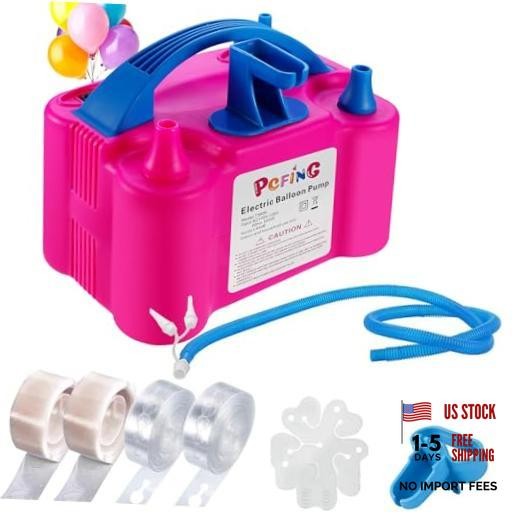 Balloon Pump Electric and Balloon Tying Tool in One, Portable Balloons